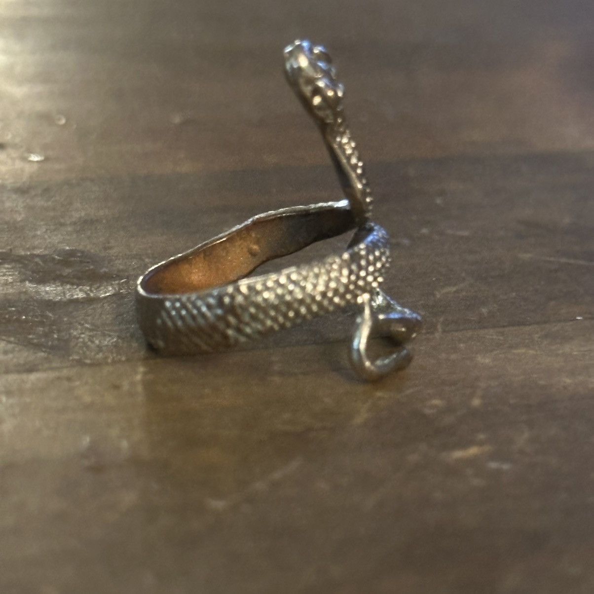 Vintage Vintage silver tone slithering snake ring Size ONE SIZE - 6 Thumbnail