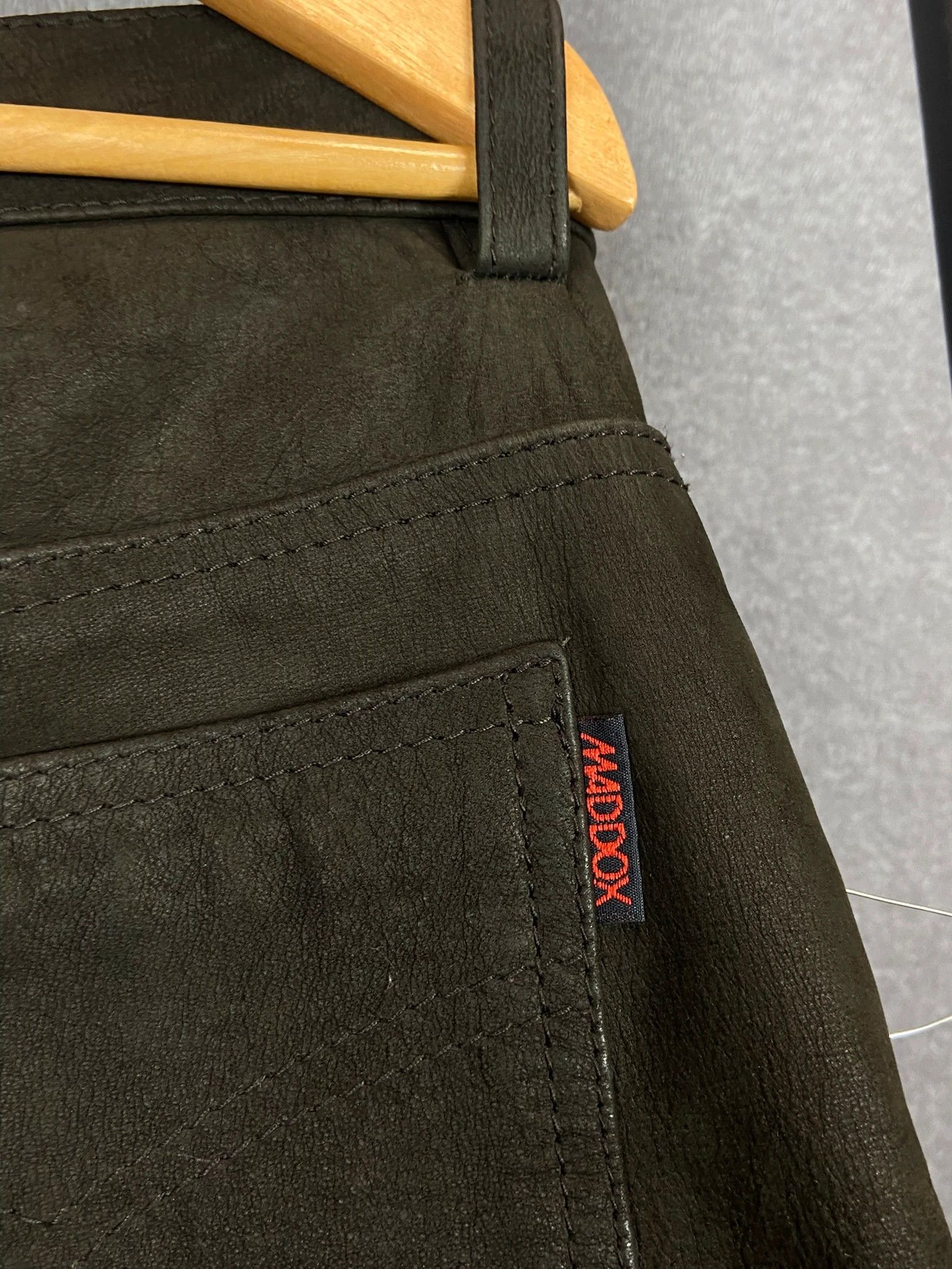 Vintage Maddox Brown Waxed Workwear Pants M Utility Fit Size US 36 / EU 52 - 7 Thumbnail