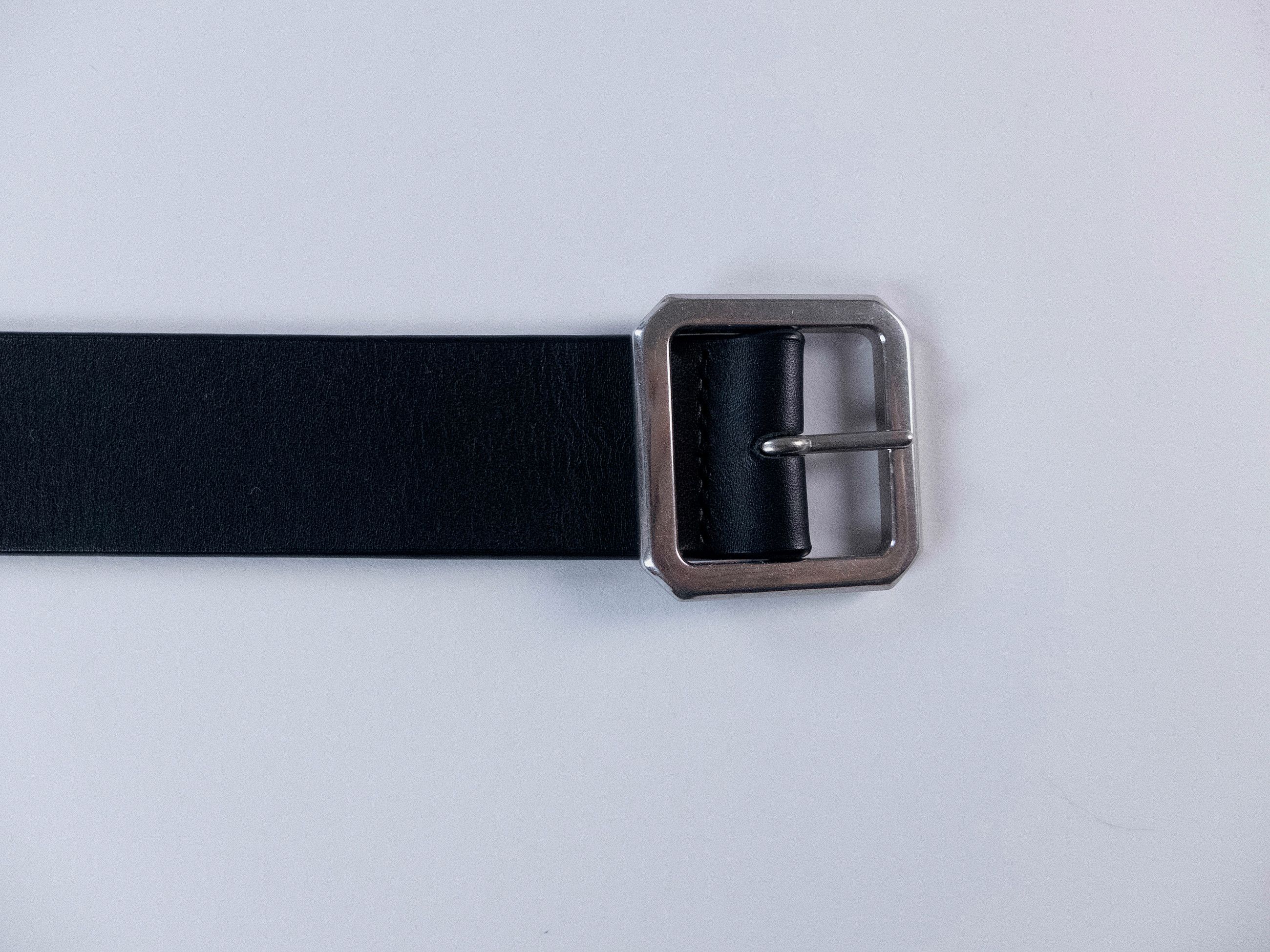 Bottega Veneta BOTTEGA VENETA black & green reversible leather belt 90 Size 34 - 2 Thumbnail