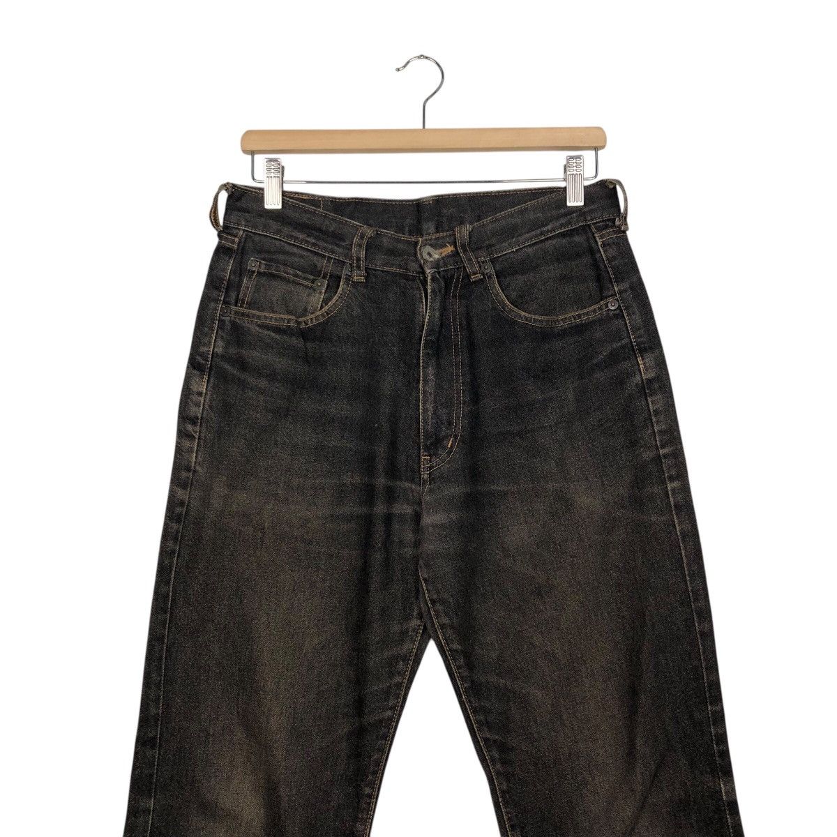 Japanese Brand Warehouse High Rise Straight Leg Jeans Faded Washed Denim Size US 30 / EU 46 - 5 Thumbnail
