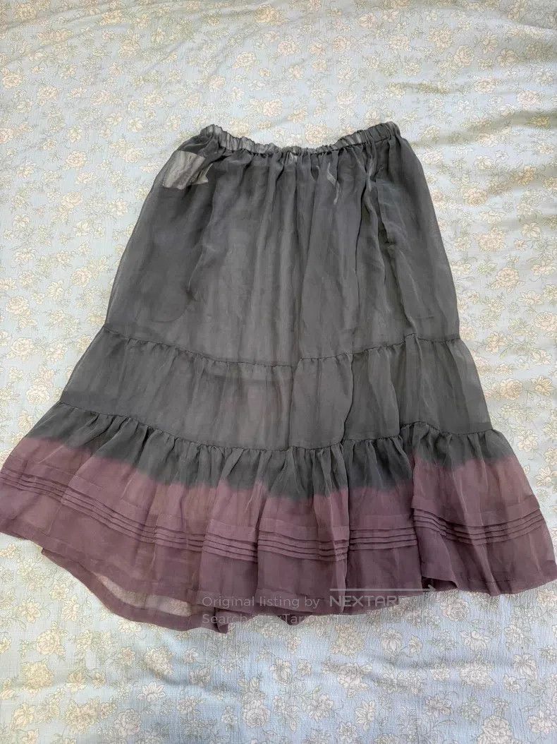 Comme des Garcons Comme Des Garcons size S Gray and purple color-blocked mes Size 23" - 4 Thumbnail