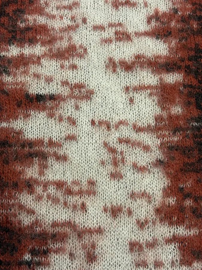 Salvatore Ferragamo 1990s Ferragamo Red Mohair Crewneck Sweater Size US M / EU 48-50 / 2 - 7 Thumbnail