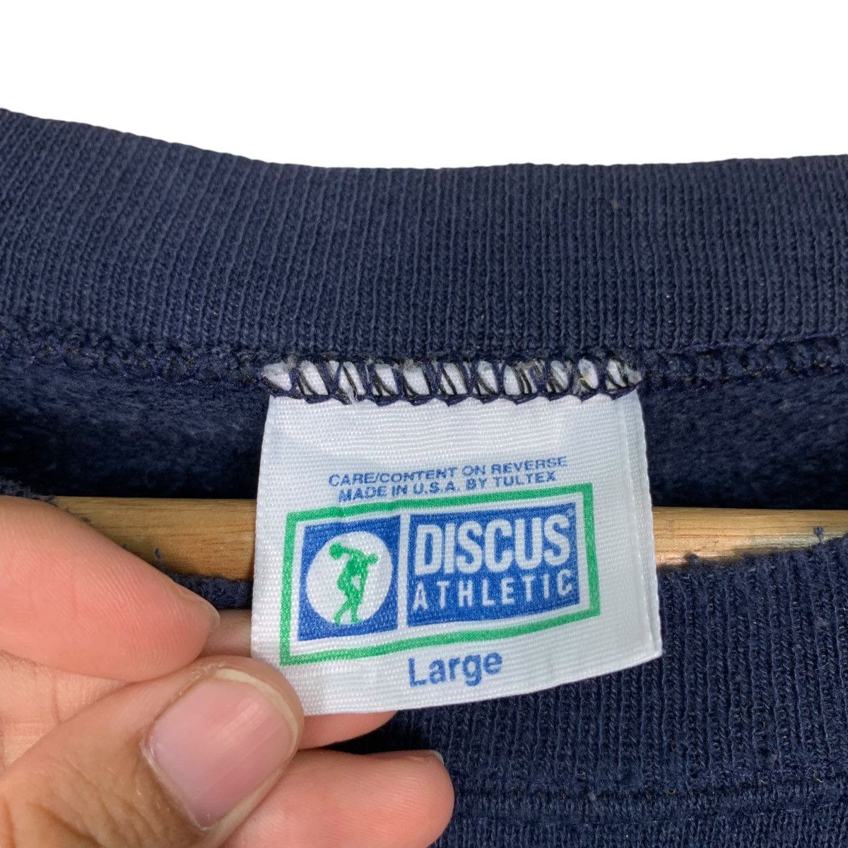 Tultex DISCUS Athletic Made in Usa Navy Plain Sweatshirt #1182-C54 Size US L / EU 52-54 / 3 - 10 Thumbnail