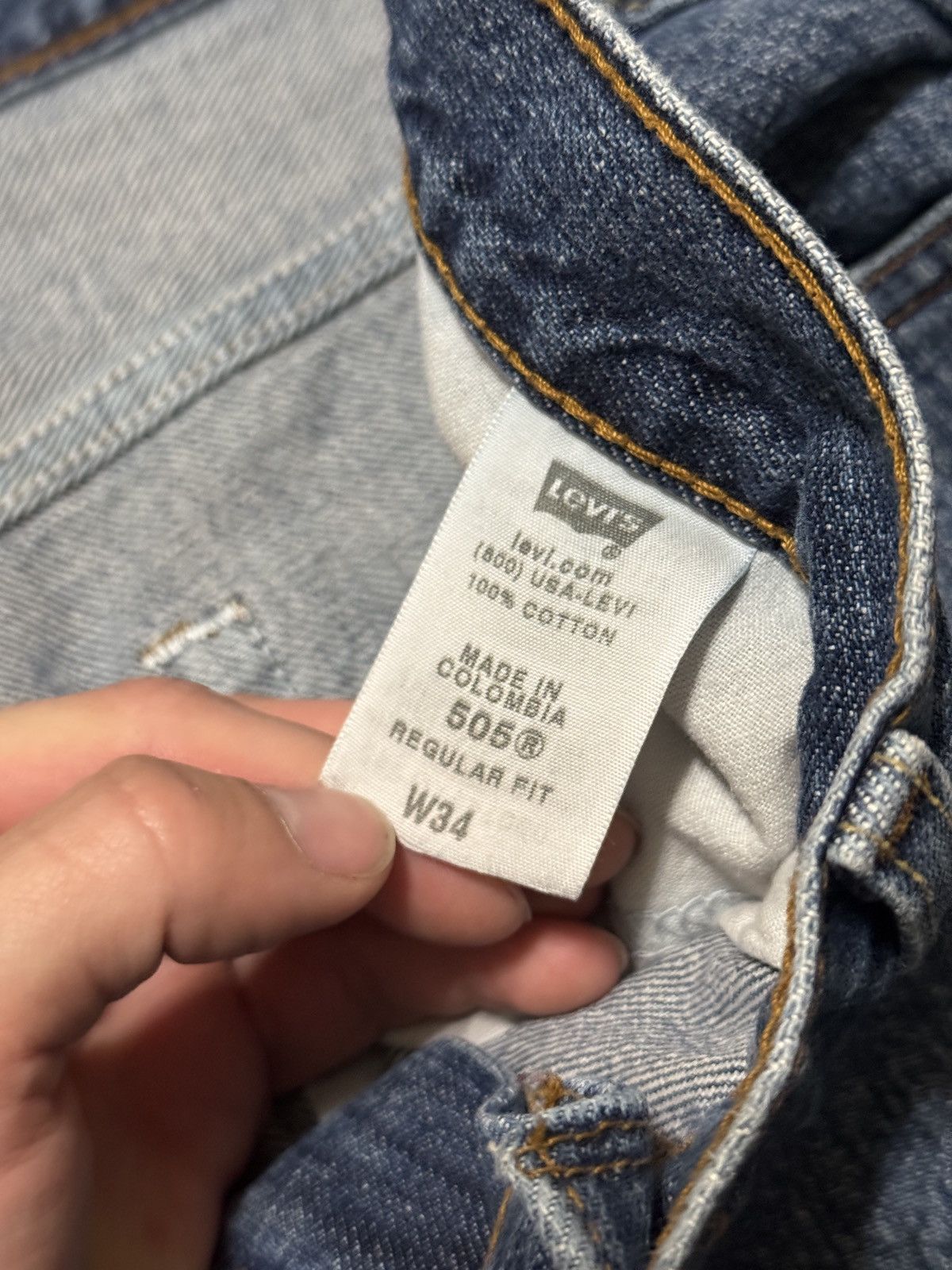 Levi's × Vintage Y2K Levi’s 505 Jorts 34 Skater Grunge Hip Hop Denim Shorts Size US 34 / EU 50 - 4 Thumbnail
