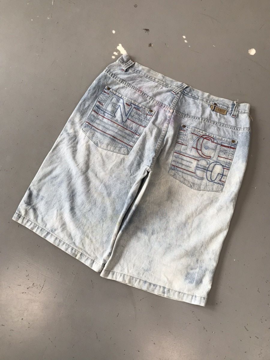 JNCO × Southpole × Vintage Vintage rare enyce spell out denim jort Size US 38 / EU 54 - 2 Thumbnail