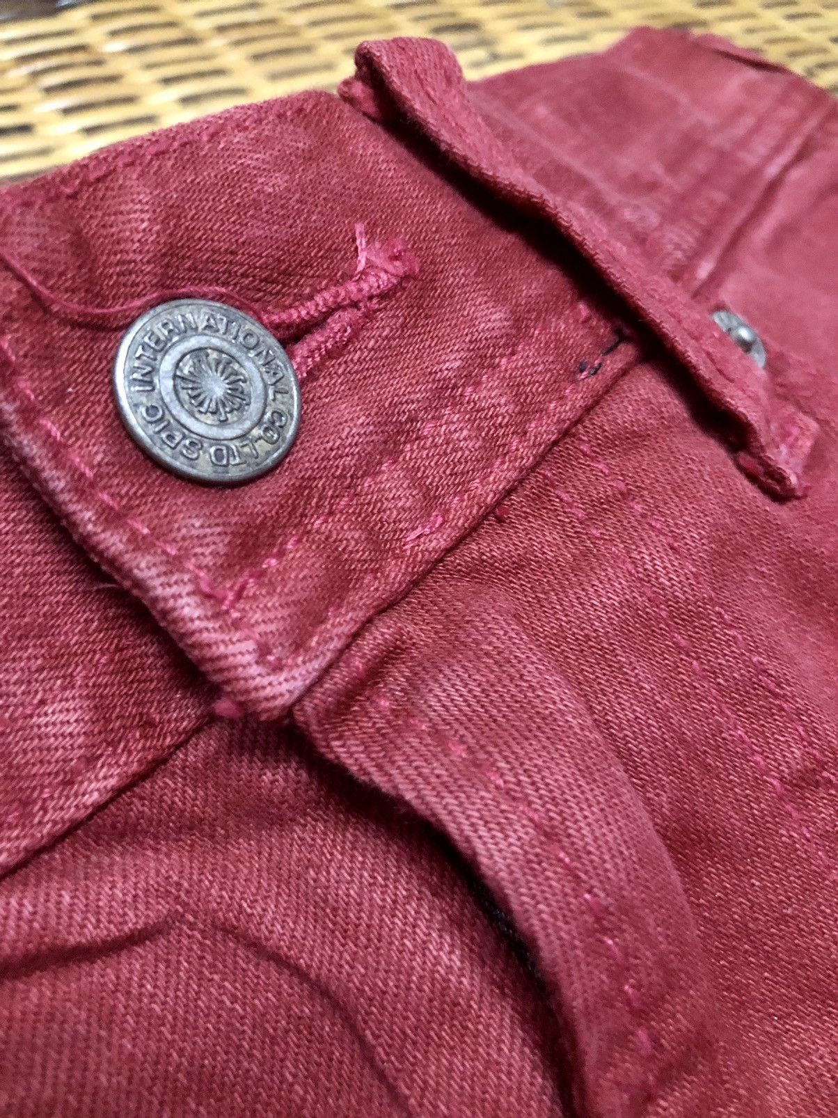 Tornado Mart Vintage Tornado Mart Jeans Pants Flower Red Maroon Size 30" / US 8 / IT 44 - 12 Thumbnail