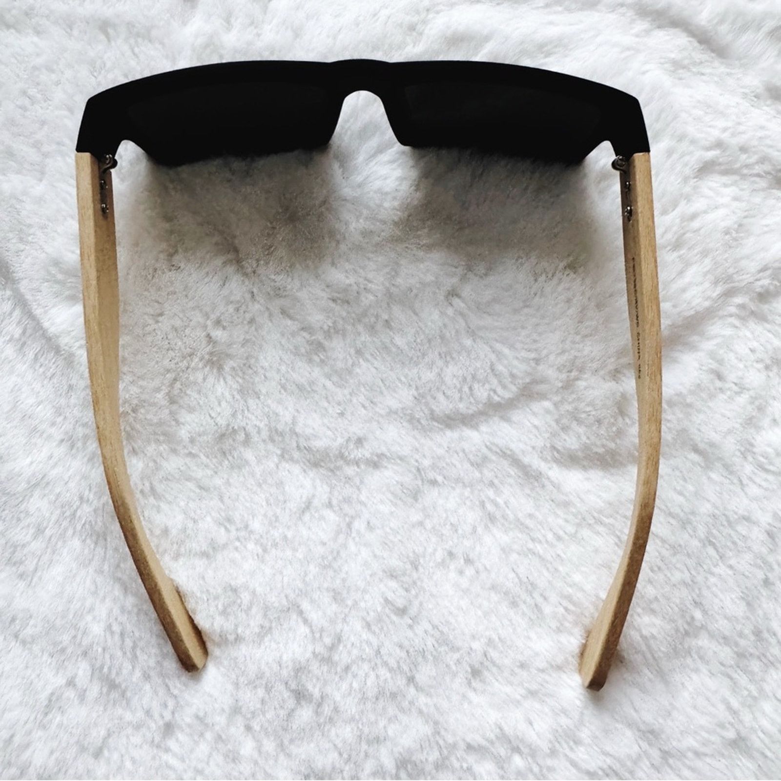 Other Juna Black & Light Wood Sunglasses Size ONE SIZE - 8 Thumbnail