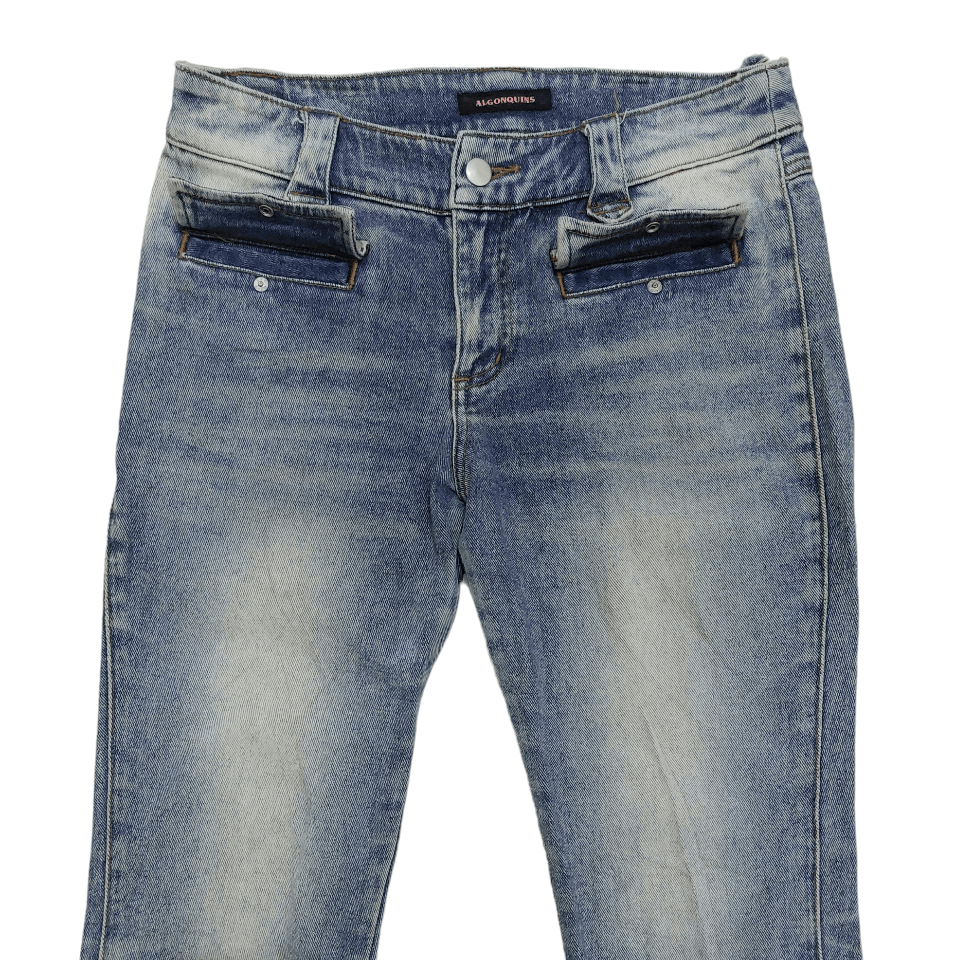 Designer × Japanese Brand Algonquins Wide Leg Zipper Low Rise Unisex PantsDenim Size US 30 / EU 46 - 9 Thumbnail