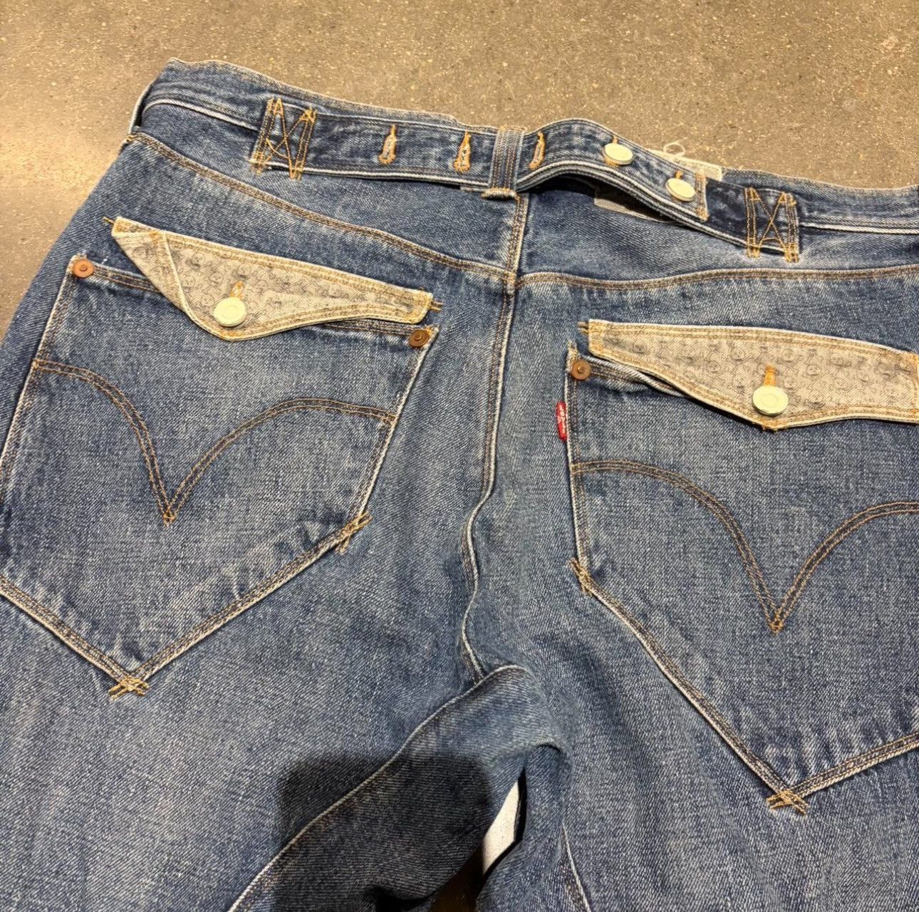 Levi's Rare Levis Engineered Cinch Back Jeans Size US 36 / EU 52 - 3 Thumbnail