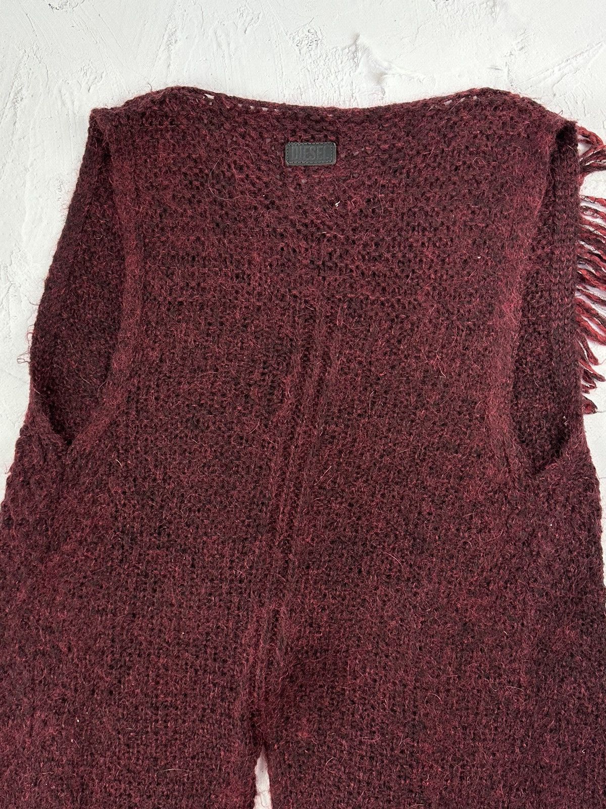Diesel × Vintage Vintage Diesel Mohair Poncho Sweater Size M / US 6-8 / IT 42-44 - 10 Thumbnail
