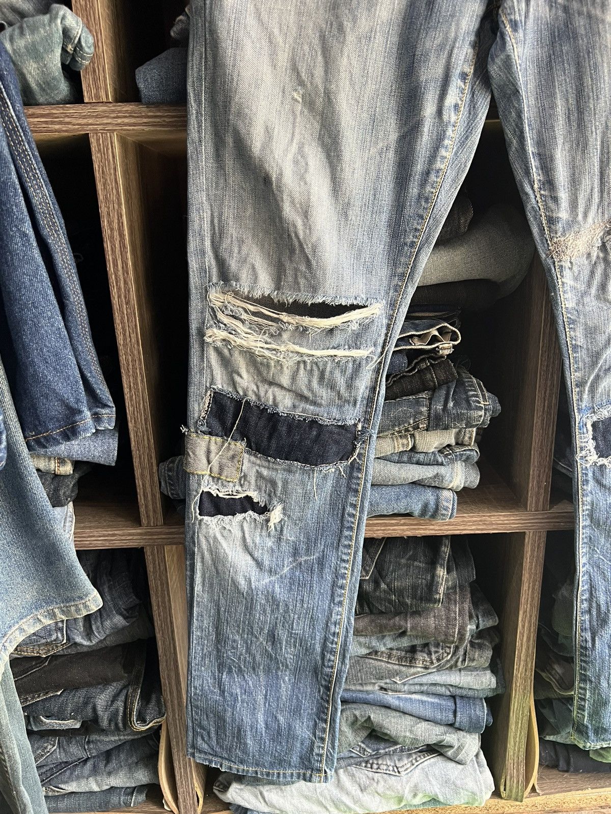Paper Denim & Cloth 🔥Paper Denim & Cloth Made in Usa Distressed Denim Size US 30 / EU 46 - 5 Thumbnail