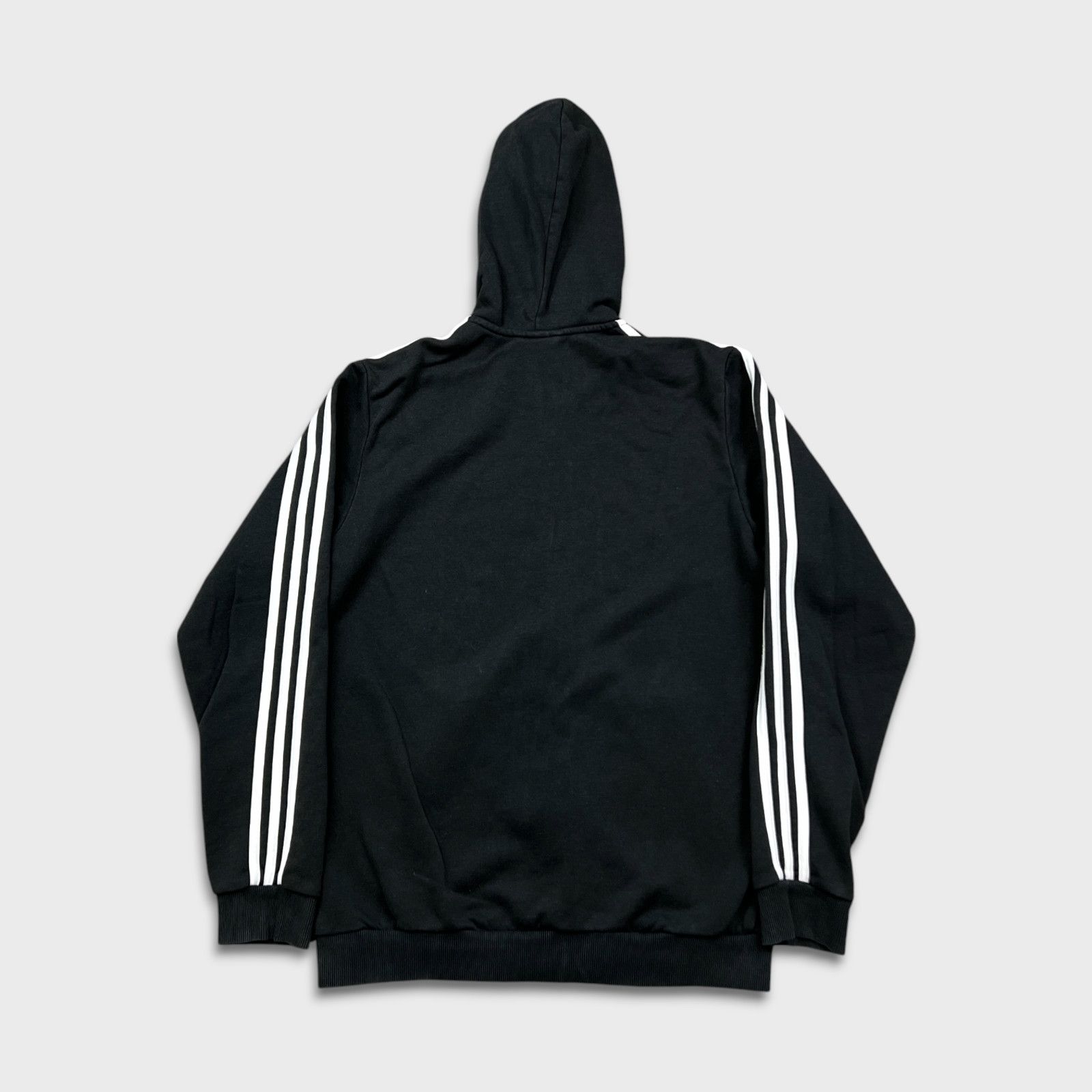 Adidas × Vintage Adidas Hoodie Essentials Spellout Full Zip Hooded Sweatshirt Size US M / EU 48-50 / 2 - 6 Thumbnail