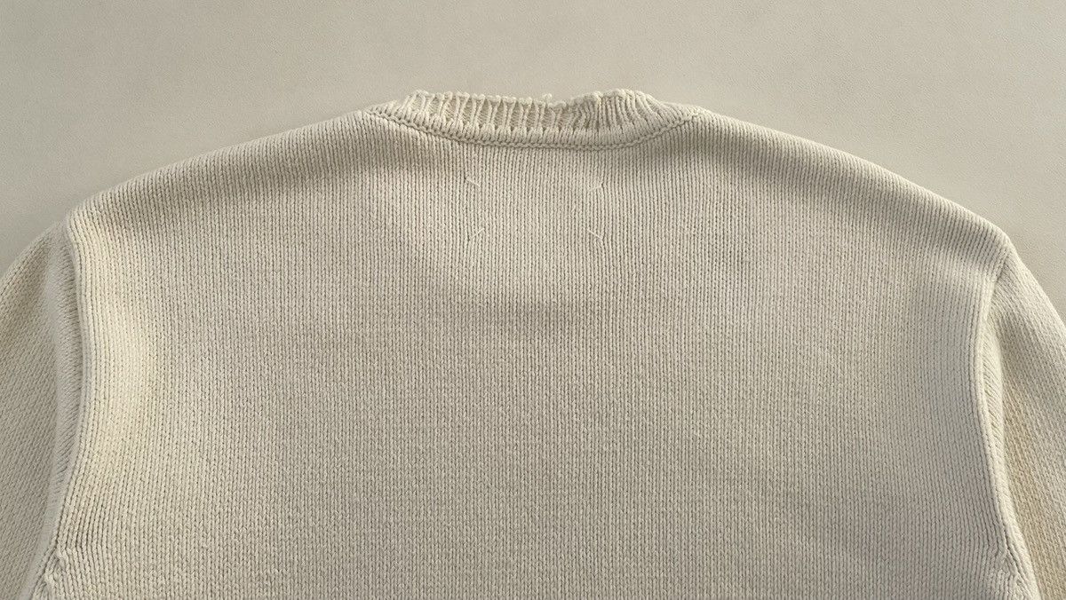 Maison Margiela S/S 19 Cream Destroyed Cotton Sweater Size US M / EU 48-50 / 2 - 14 Thumbnail