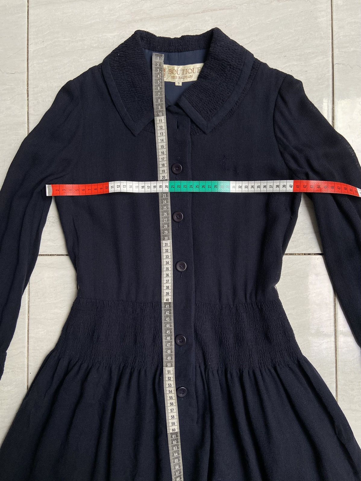 Balmain × Pierre Balmain MISS BALMAIN Navy Dress Size XS / US 0-2 / IT 36-38 - 3 Thumbnail