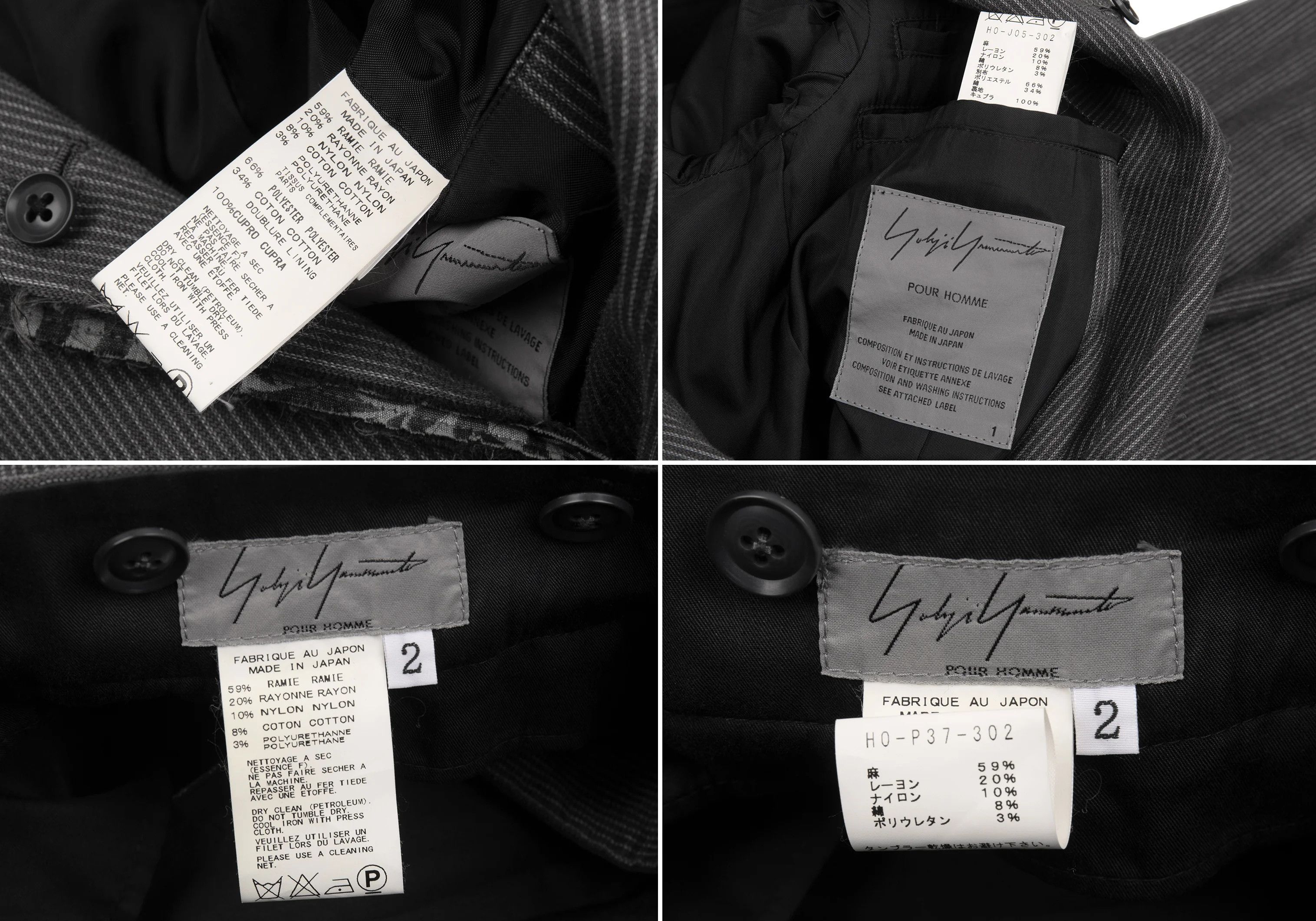 Yohji Yamamoto Yohji Yamamoto Linen Blend Stripe Set-Up Size US M / EU 48-50 / 2 - 19 Thumbnail