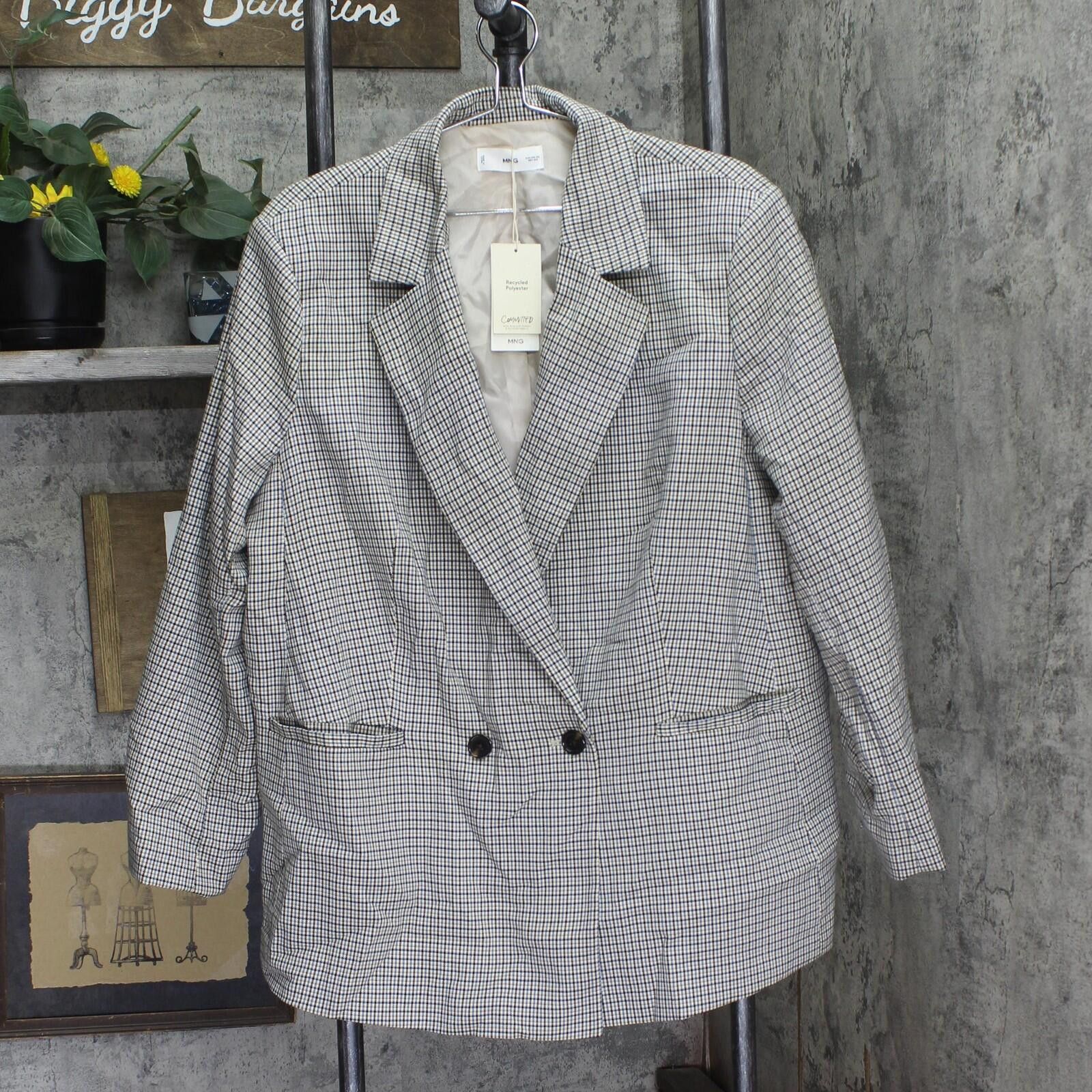 Mango Nwt Mango Blazer Coat Jacket Charlotte Brown Multi 2xl Size XXL / US 16-18 / IT 52-54 - 1 Thumbnail