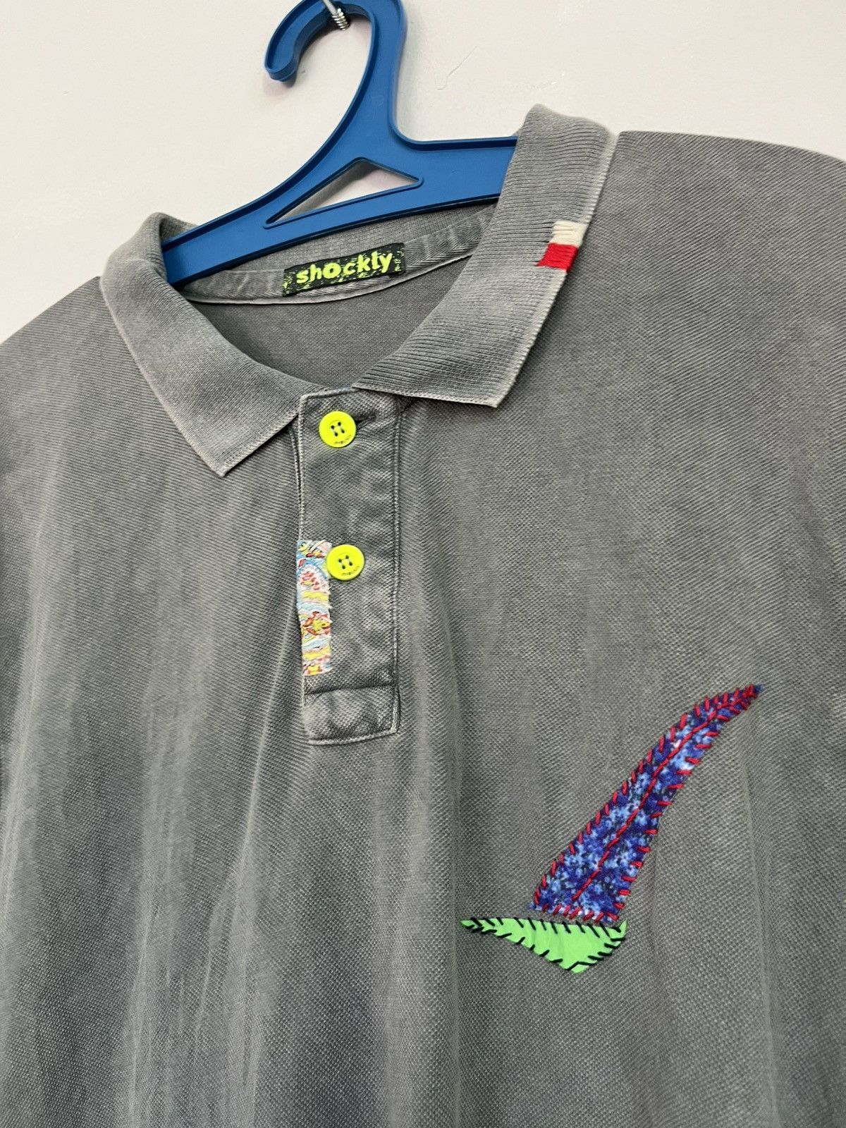 Japanese Brand 💥Fast Sales💥 Shockly Reconstructed Polo Tee Size US L / EU 52-54 / 3 - 5 Thumbnail