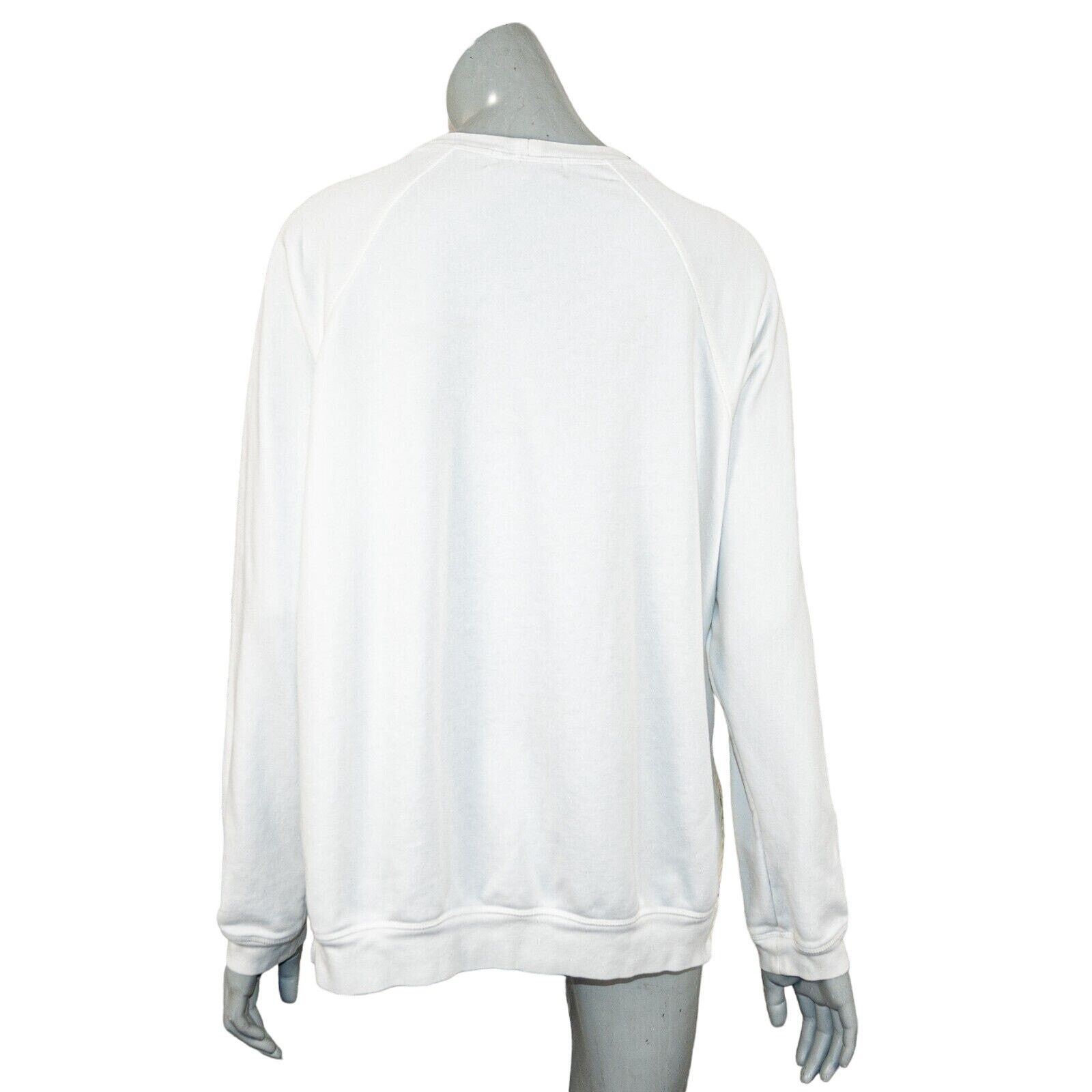 Lee Mathews LEE MATHEWS Crew Neck Pullover Sweatshirt split side White Size M / US 6-8 / IT 42-44 - 6 Thumbnail