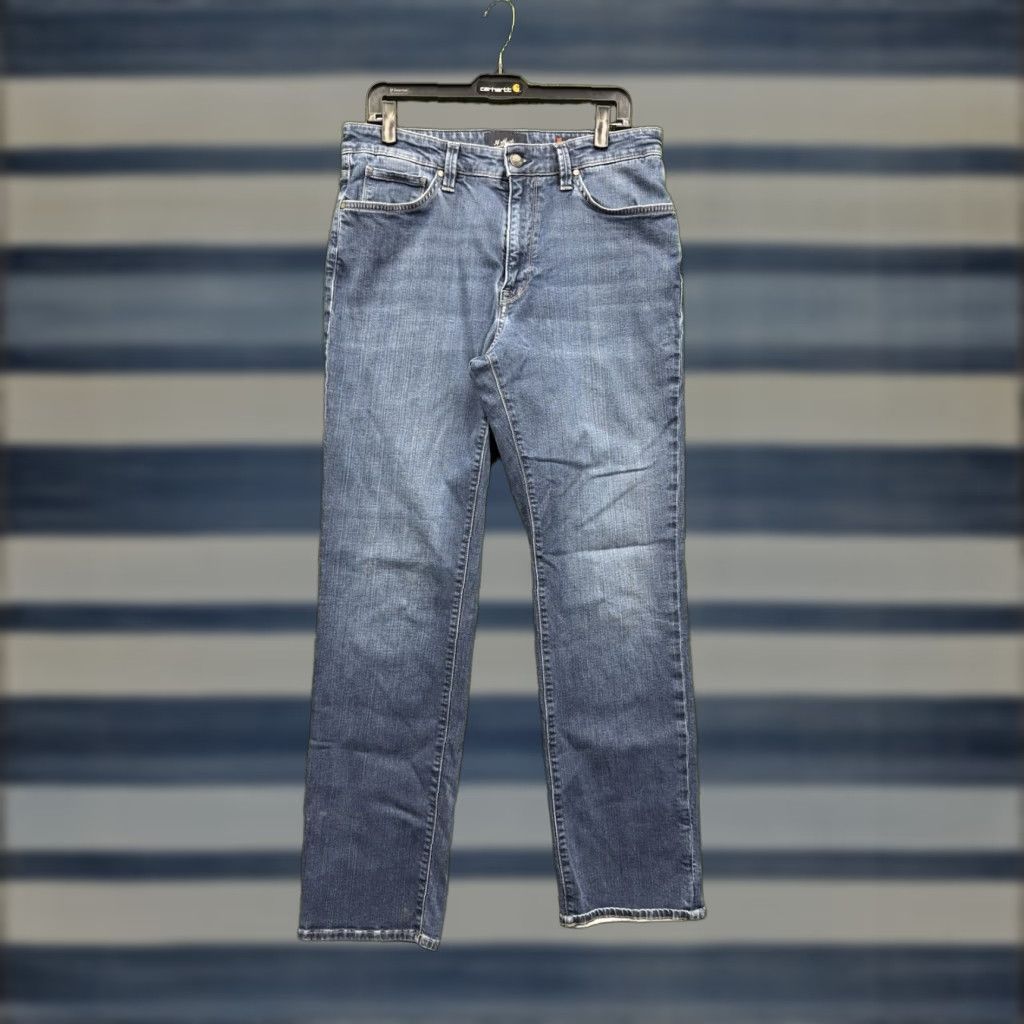 Vintage 34 Heritage Jeans Mens 34 Heritage Charisma Denim Jeans Blue Classic Comfort Rise 5-Pocket Zip Button Regular Inseam 32 Casual Wear Mens Jeans Size US 35 - 1 Thumbnail