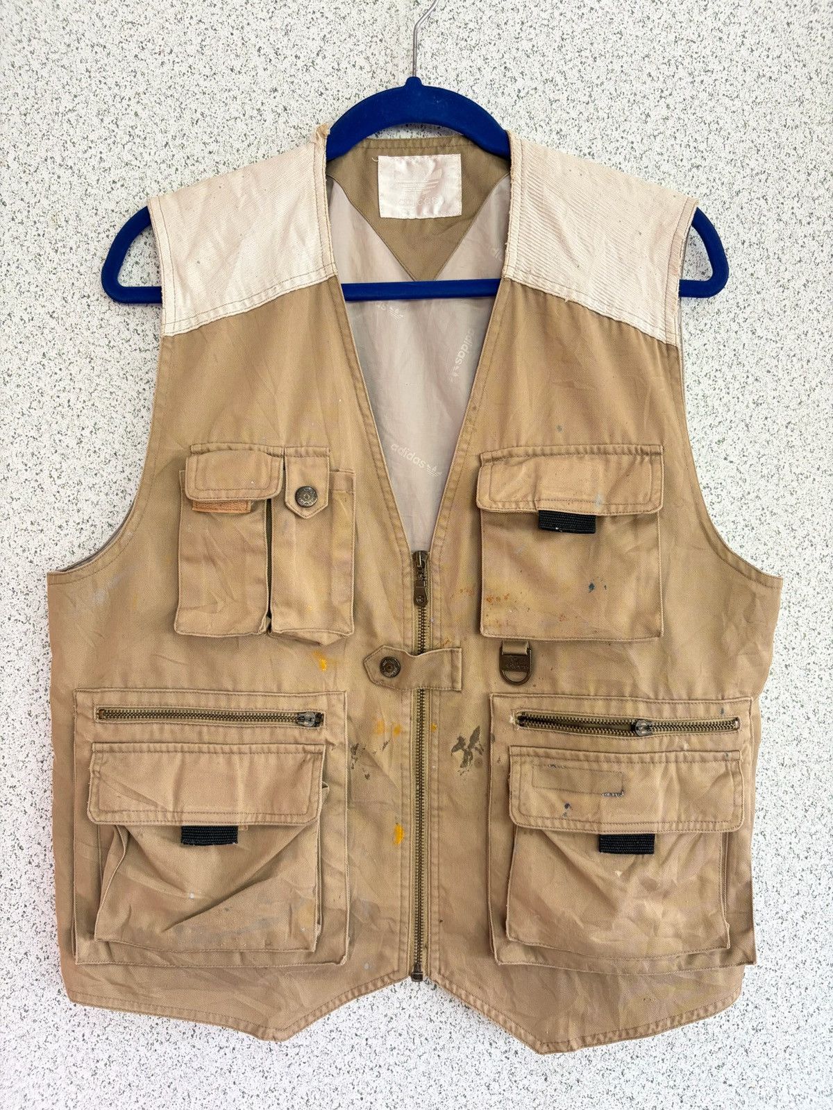 Adidas VINTAGE Adidas Double Pocket Vest Outdoor Work 🔥 Size US M / EU 48-50 / 2 - 2 Thumbnail