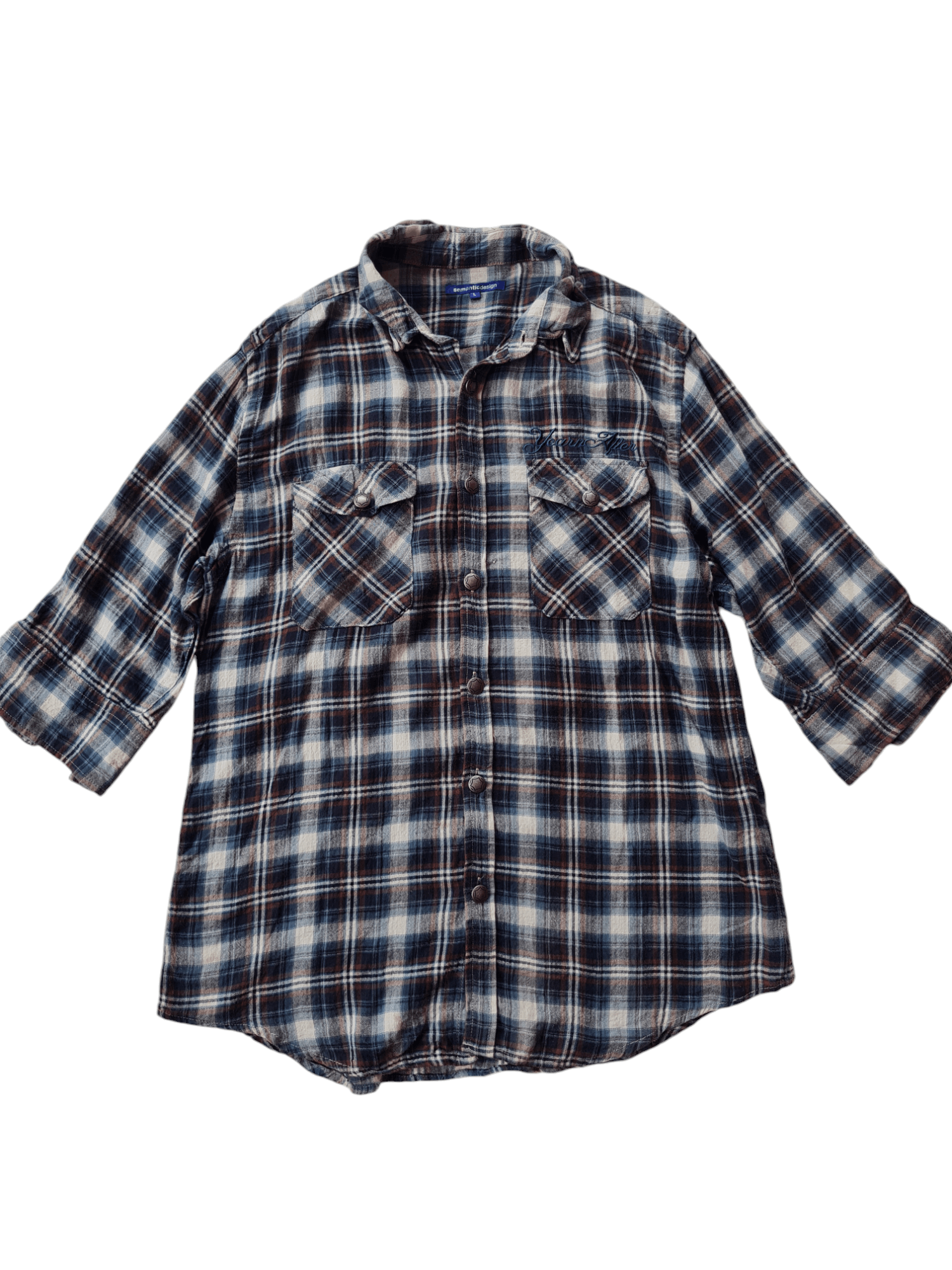 Japanese Brand Semantic Design Shirt Button Up Size US L / EU 52-54 / 3 - 1 Thumbnail