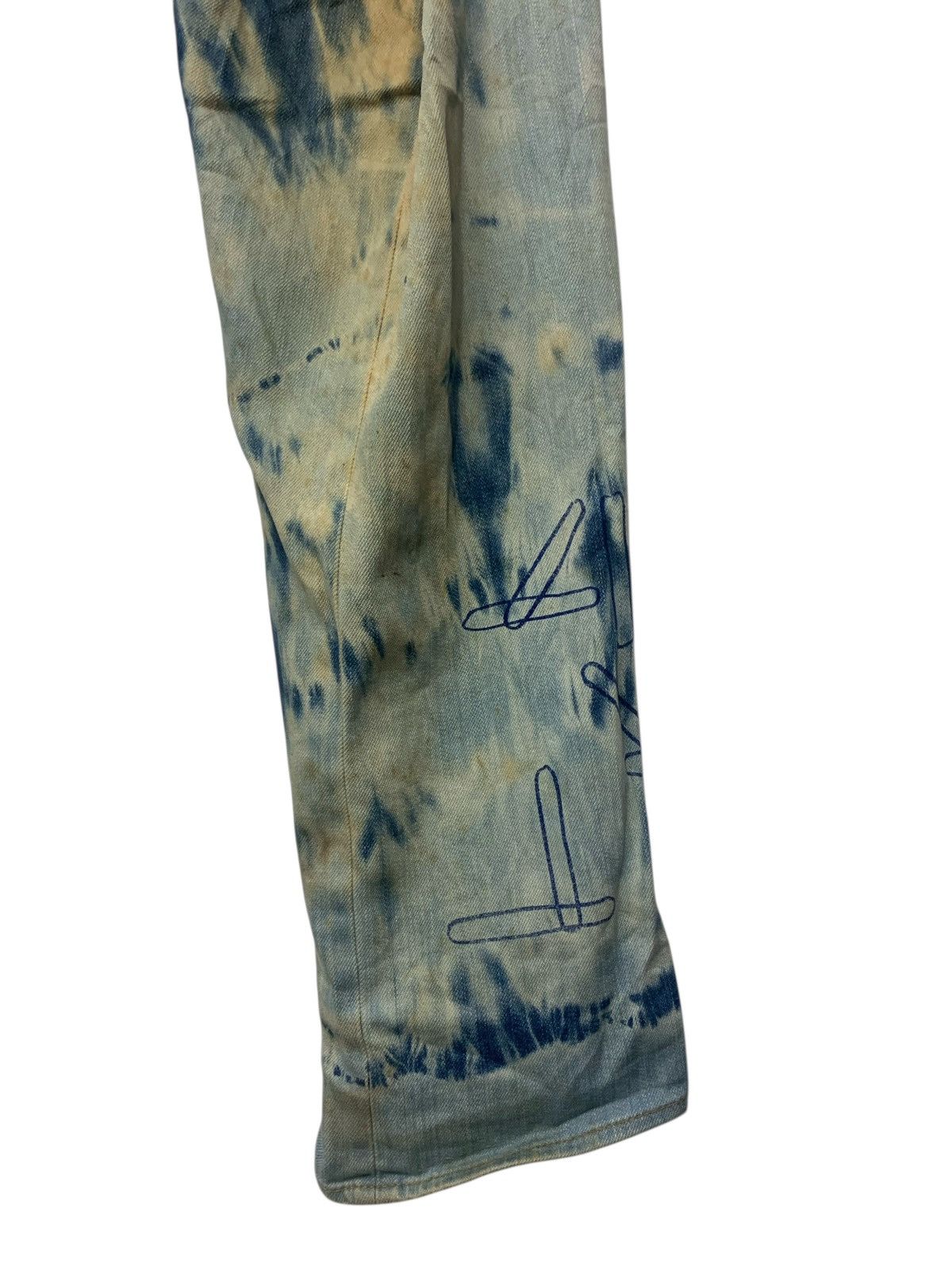 Levi's Vintage Clothing Rare Levi's Engineered Jeans Acid Washed Printed Mens Jeans Size US 35 - 13 Thumbnail