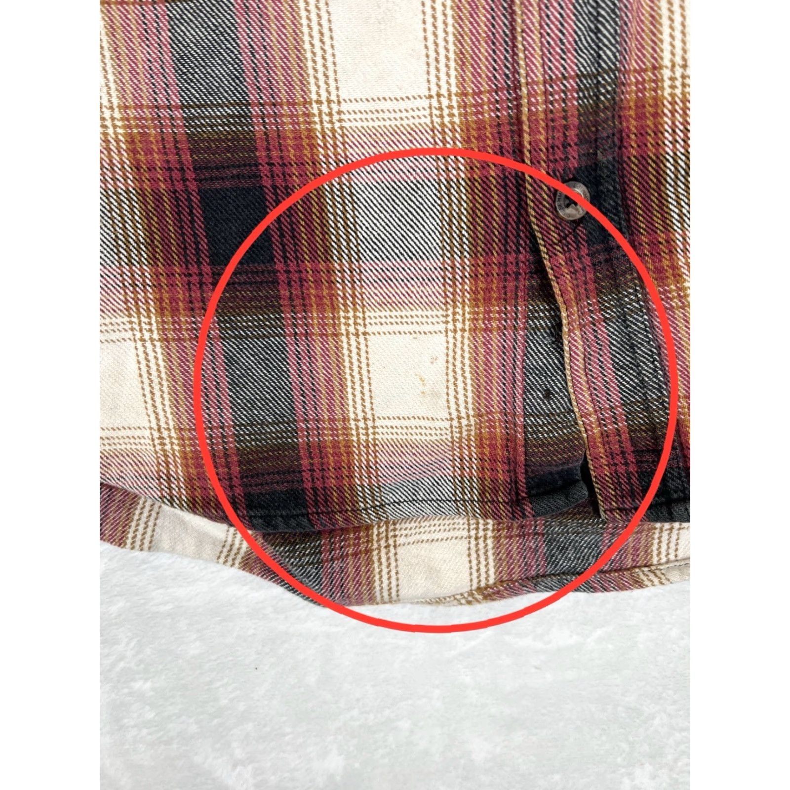Vintage C.E. Schmidt Workwear Shirt Mens Large Plaid Flannel Button-Down Red Brown Size US L / EU 52-54 / 3 - 5 Thumbnail