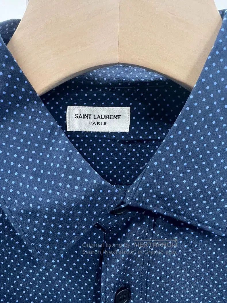 Other Saint Laurent Silk Polka Dot Button-Up Shirt. Size US M / EU 48-50 / 2 - 2 Thumbnail