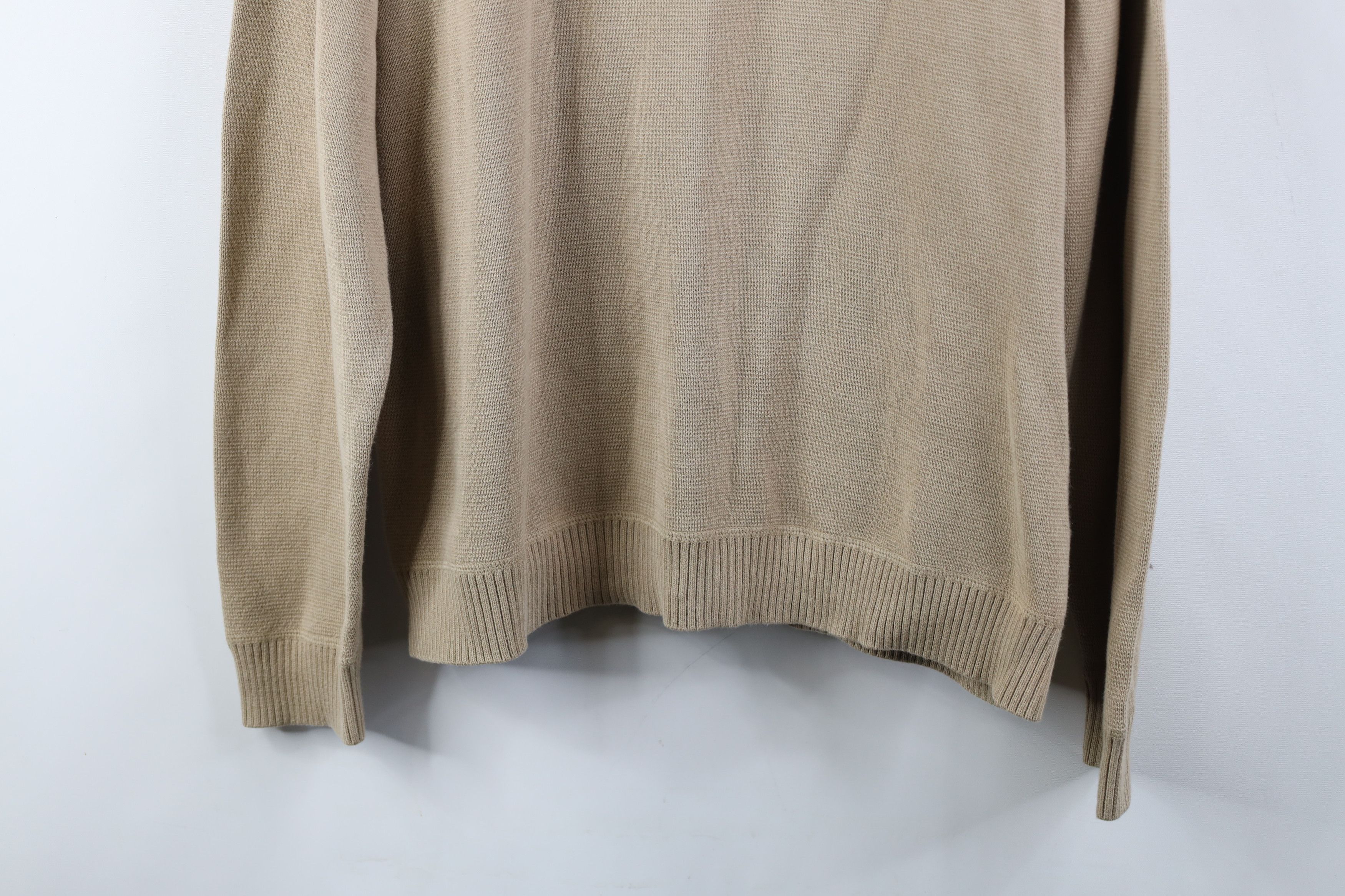 L.L. Bean Vintage LL Bean Thermal Knit Half Zip Pullover Sweater Size US L / EU 52-54 / 3 - 3 Thumbnail