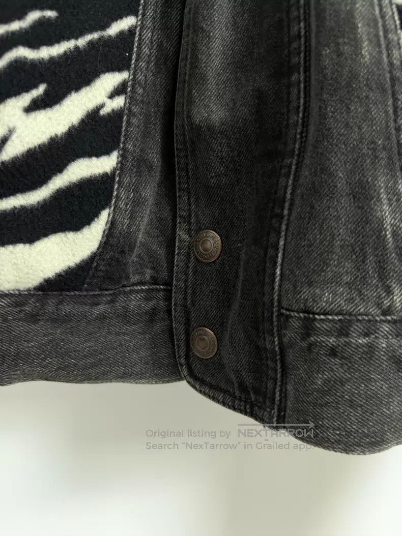Celine CELINE Zebra Print Patchwork Smoky Grey Denim Cotton Jacke Size US M / EU 48-50 / 2 - 3 Thumbnail