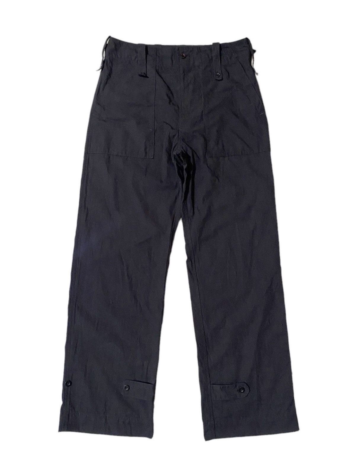 💥EditionJapan Large Regular Black Military Baker Pant