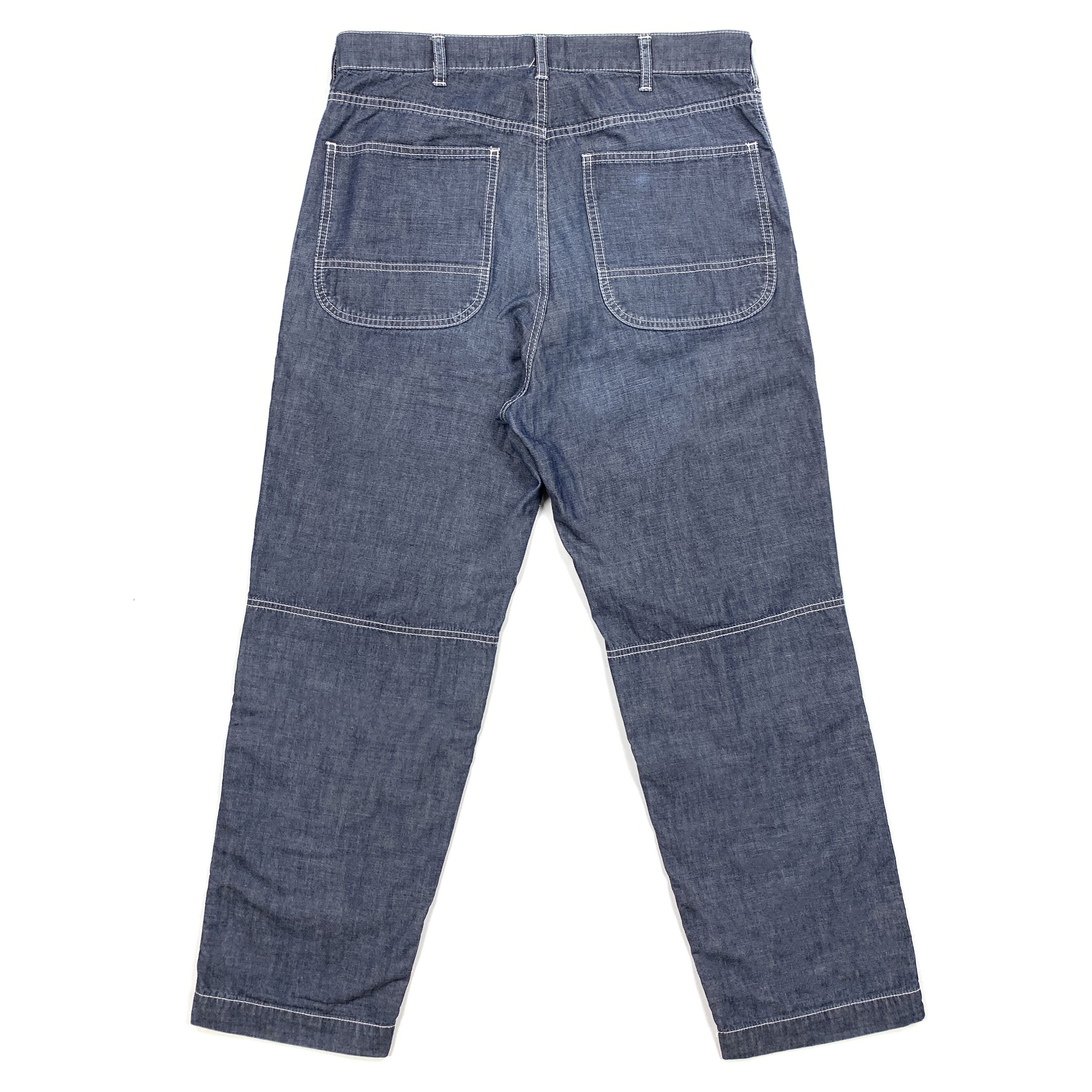 Comme des Garcons × Comme des Garcons Homme × Comme des Garcons Homme Plus 00s Indigo Chambray Jeans Size US 33 - 2 Thumbnail