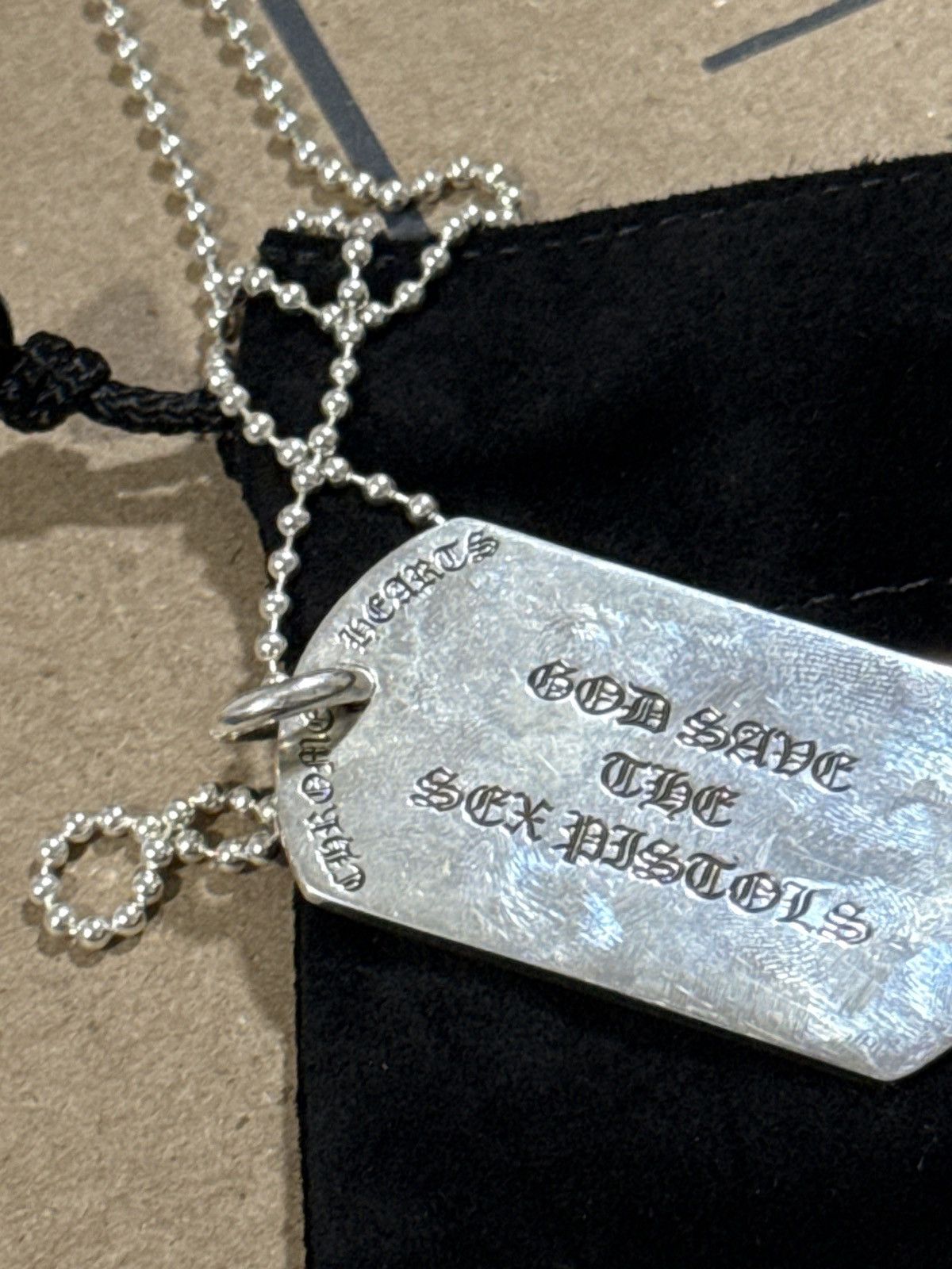 Chrome Hearts Chrome hearts god save the sex pistols dog tag with ball cha Size ONE SIZE - 2 Thumbnail