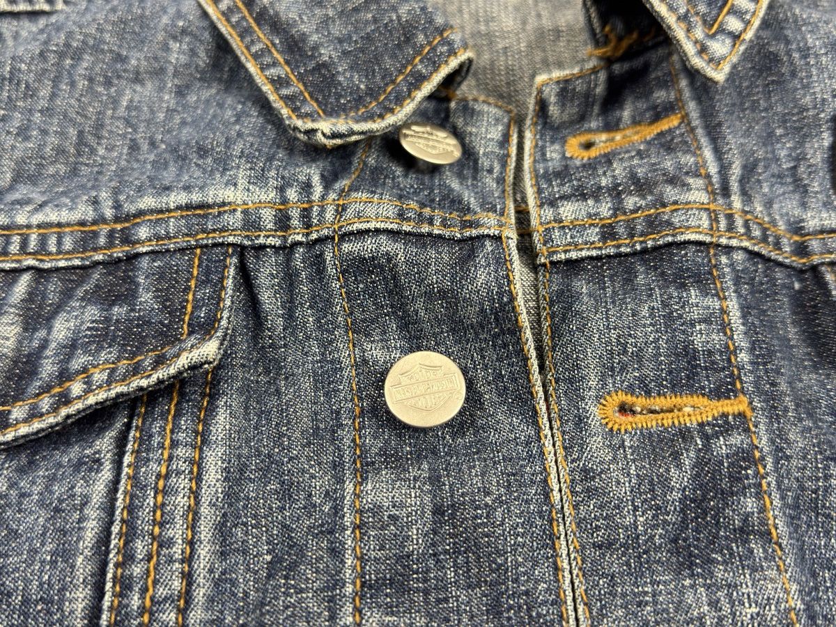Harley Davidson × Vintage harley davidson denim jacket M 12/14 Size US S / EU 44-46 / 1 - 5 Thumbnail