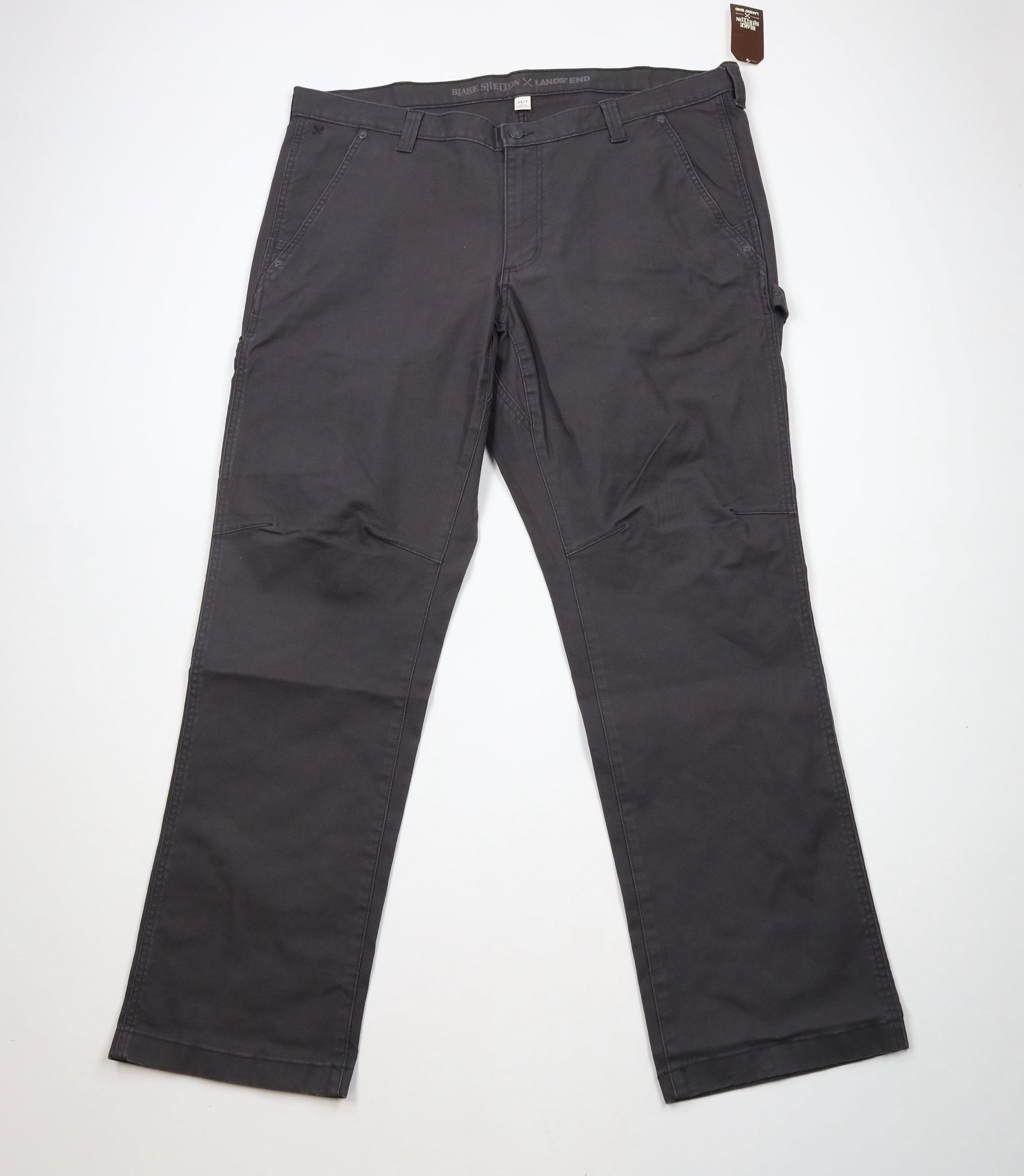 Lands' End × Vintage New Lands End x Blake Shelton Canvas Dungaree Pants Gray Size US 44 / EU 60 - 1 Thumbnail