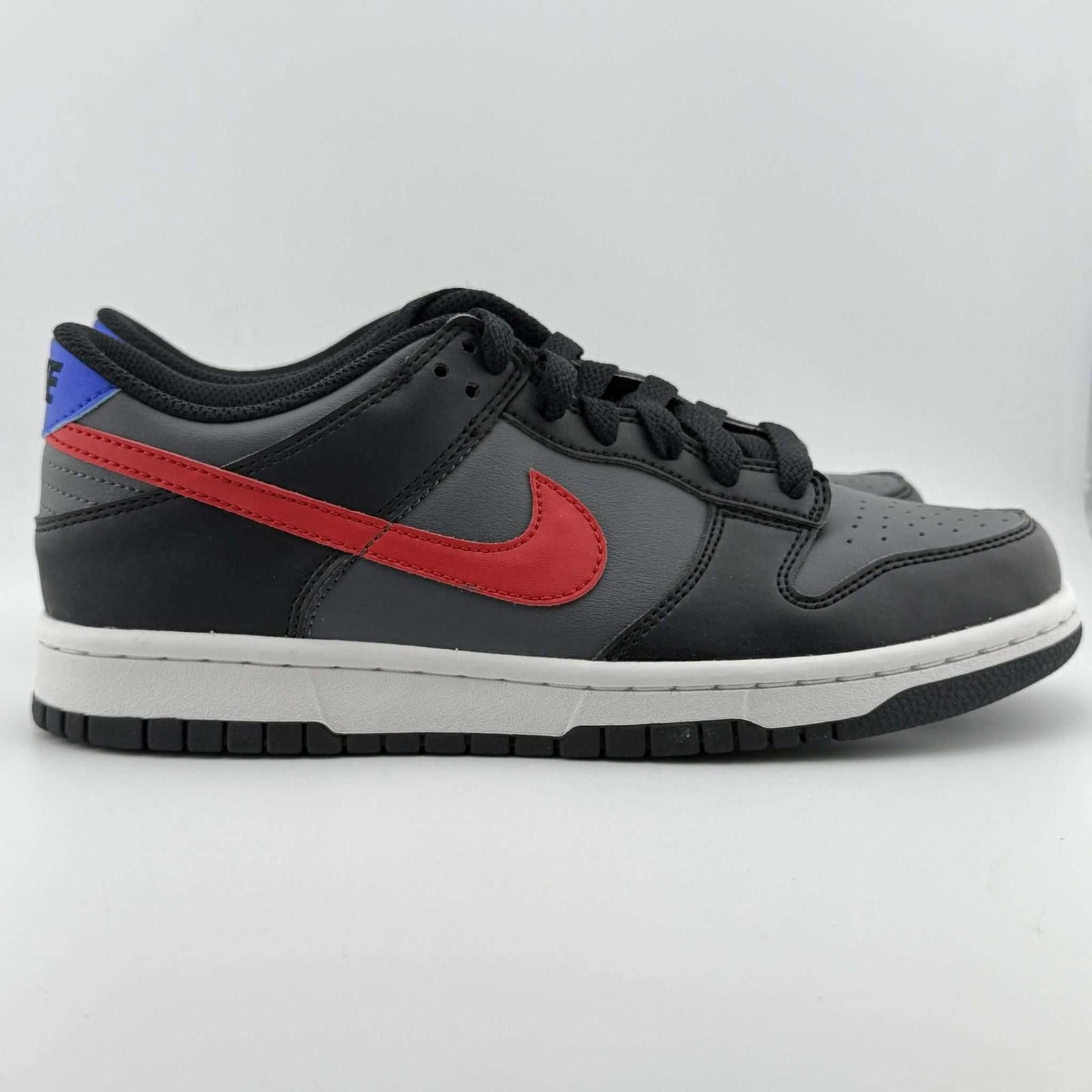 Nike Nike Dunk Low Black Racer Blue Uni Red 6.5Y New Size US 6.5 / EU 39-40 - 4 Thumbnail