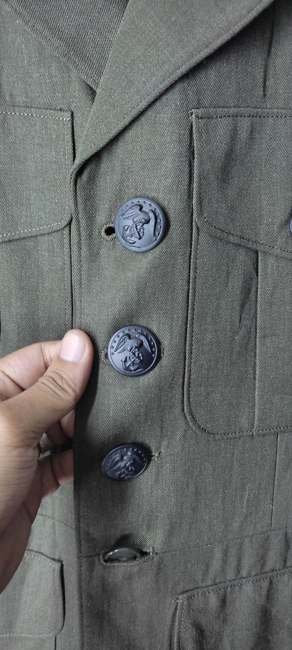 Vintage VINTAGE ARMY GREEN GENERAL MILITARY JACKET Size US S / EU 44-46 / 1 - 9 Thumbnail