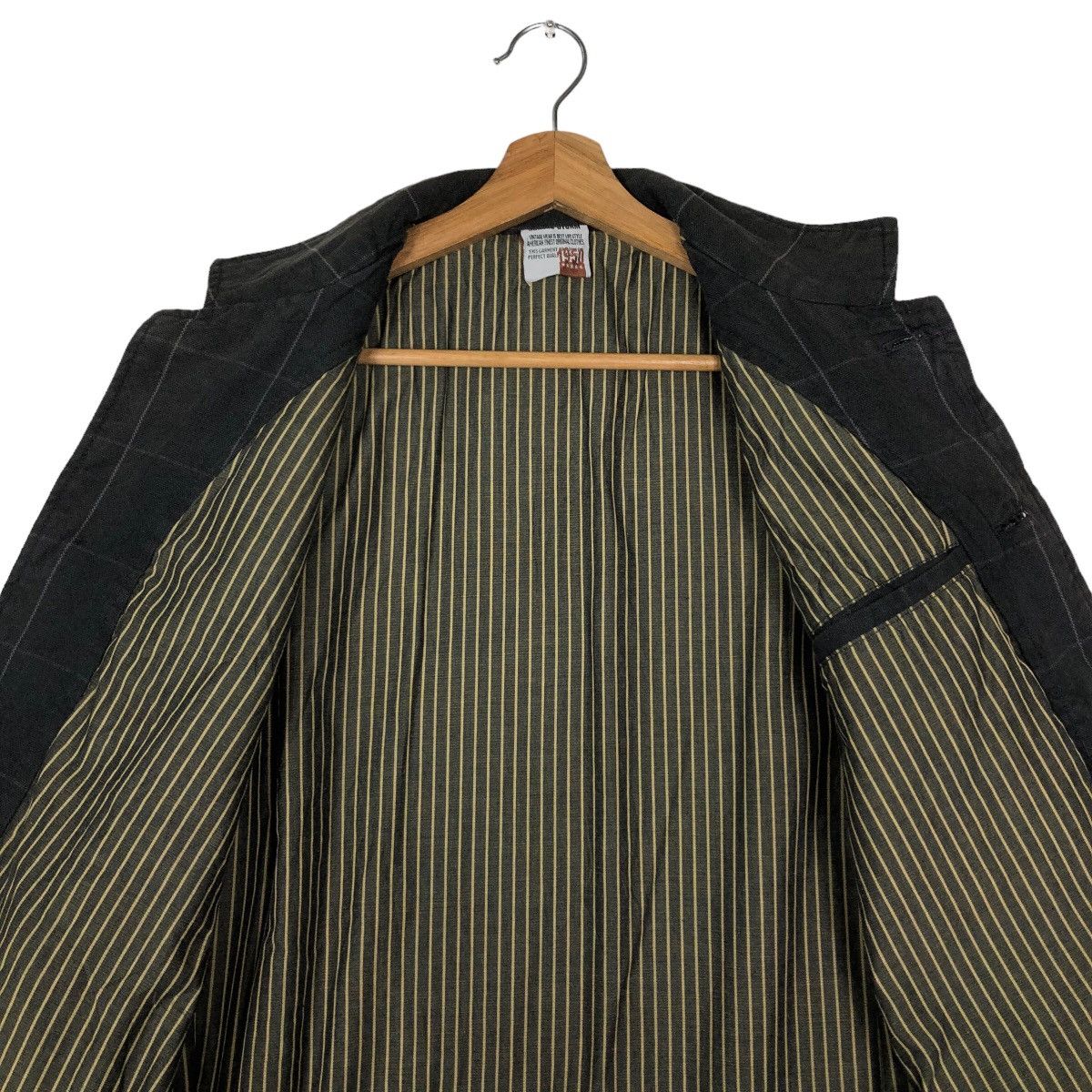 Issey Miyake 🔥90’s Striped Chore Jacket Double Breast Jungle Storm Japan Size US M / EU 48-50 / 2 - 12 Thumbnail