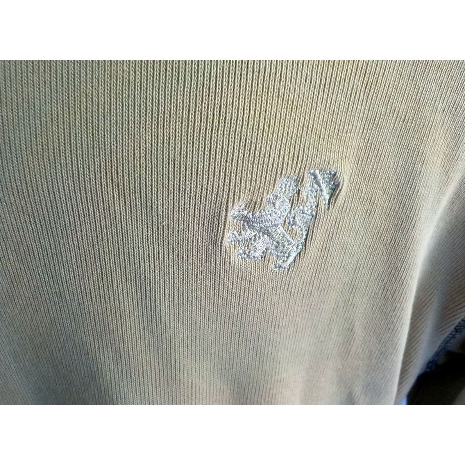 Nat Nast NAT NAST 1/4 Zip Pullover Sweater Beige with Black Stitching SZ LARGE Mens Size US L / EU 52-54 / 3 - 3 Thumbnail