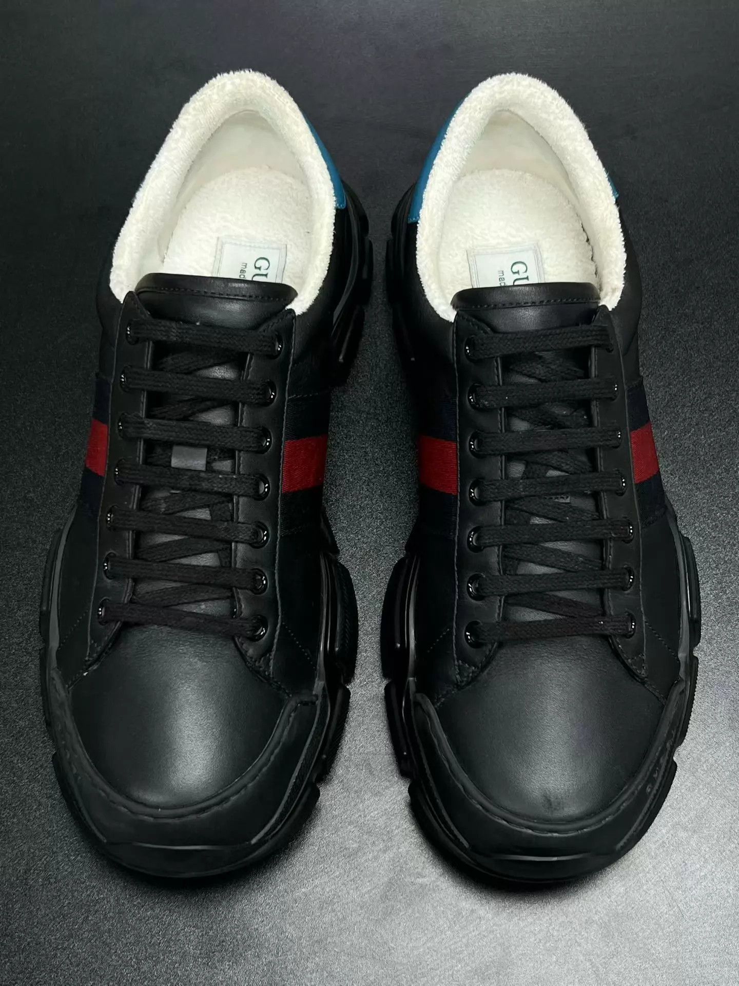 Gucci GUCCI Web low-top sneakers 42.5 EU excellent condition Size US 9.5 / EU 42-43 - 3 Thumbnail