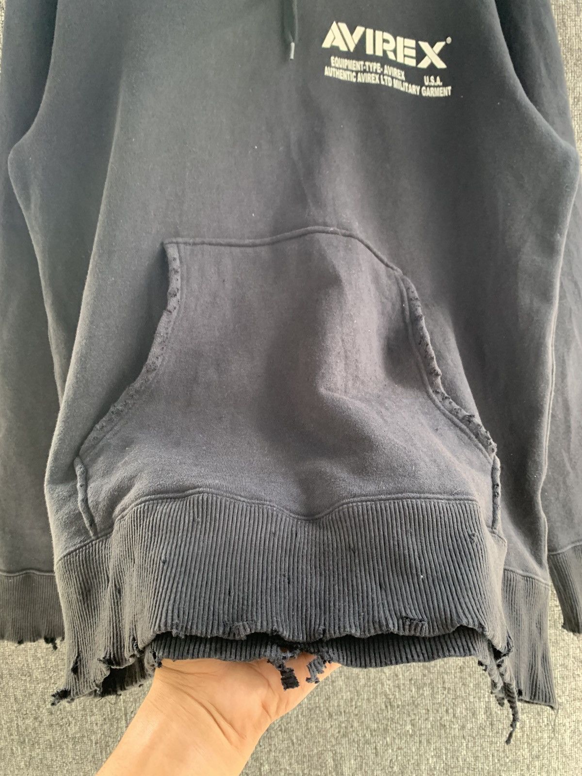 Avirex Avirex Sick Distressed Vtg Millitary Hoodie Jacket Size US XL / EU 56 / 4 - 7 Thumbnail