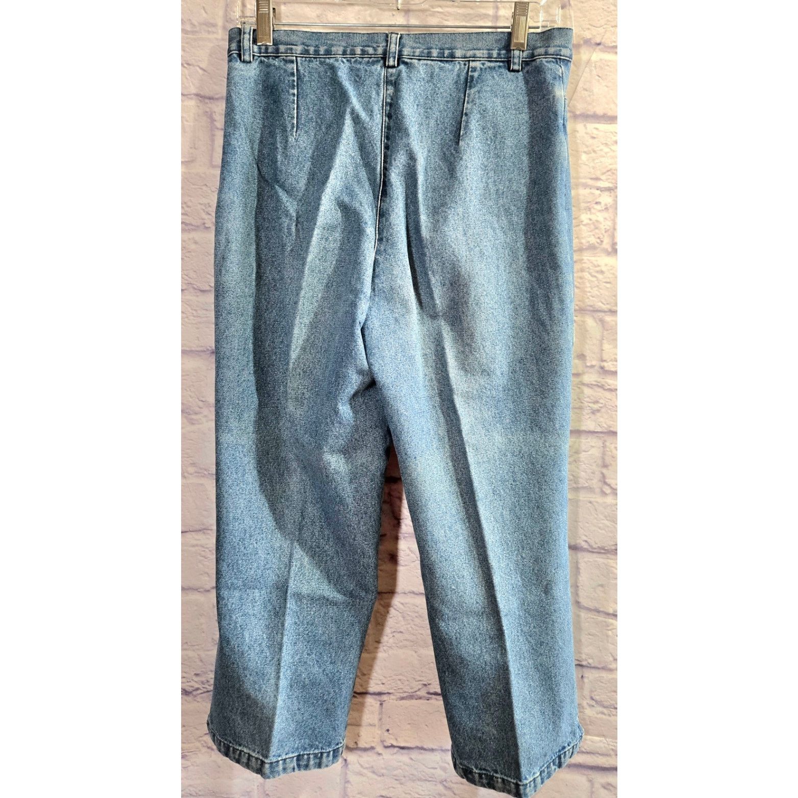 Other St John's Bay Blue Denim Cropped Jeans 8 Straight Leg Size 30" / US 8 / IT 44 - 2 Thumbnail