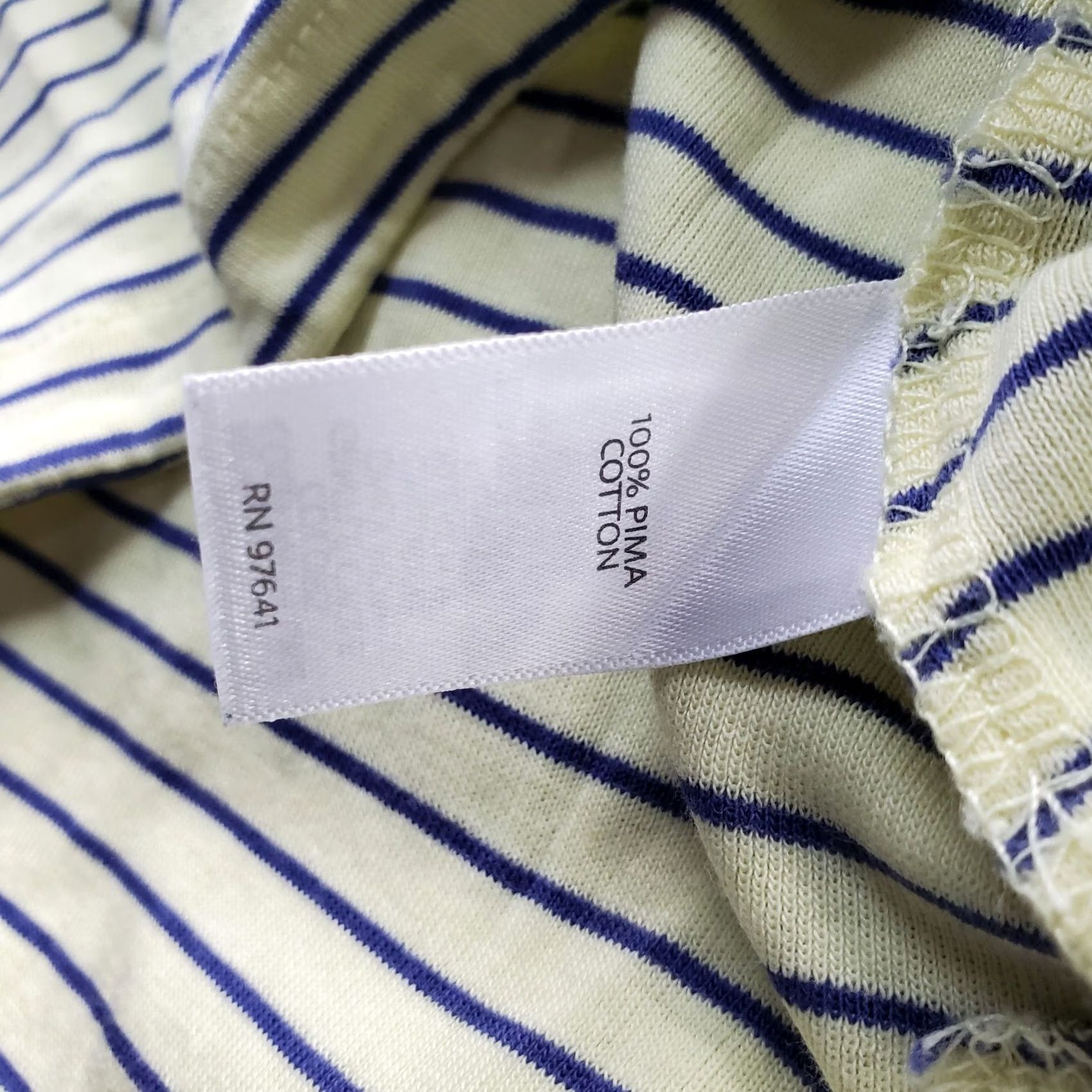 J. Jill J. Jill Shirt Womens XS Multicolor Striped Pima Cotton 3/4 Sleeve Pullover Tee Size XS / US 0-2 / IT 36-38 - 6 Thumbnail