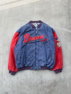 90s Atlanta Braves Jacketvintage Atlanta Braves 