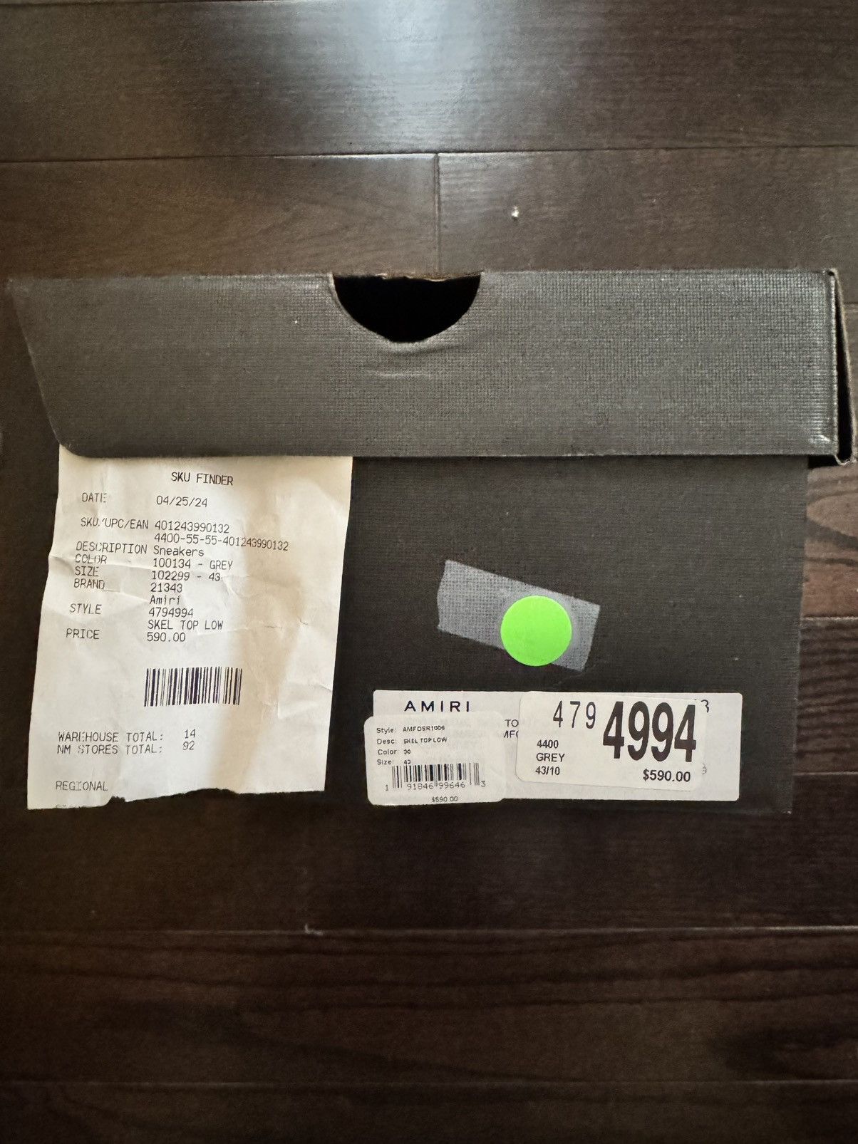 Amiri Amiri low skeleton sneakers Size US 10 / EU 43 - 10 Thumbnail