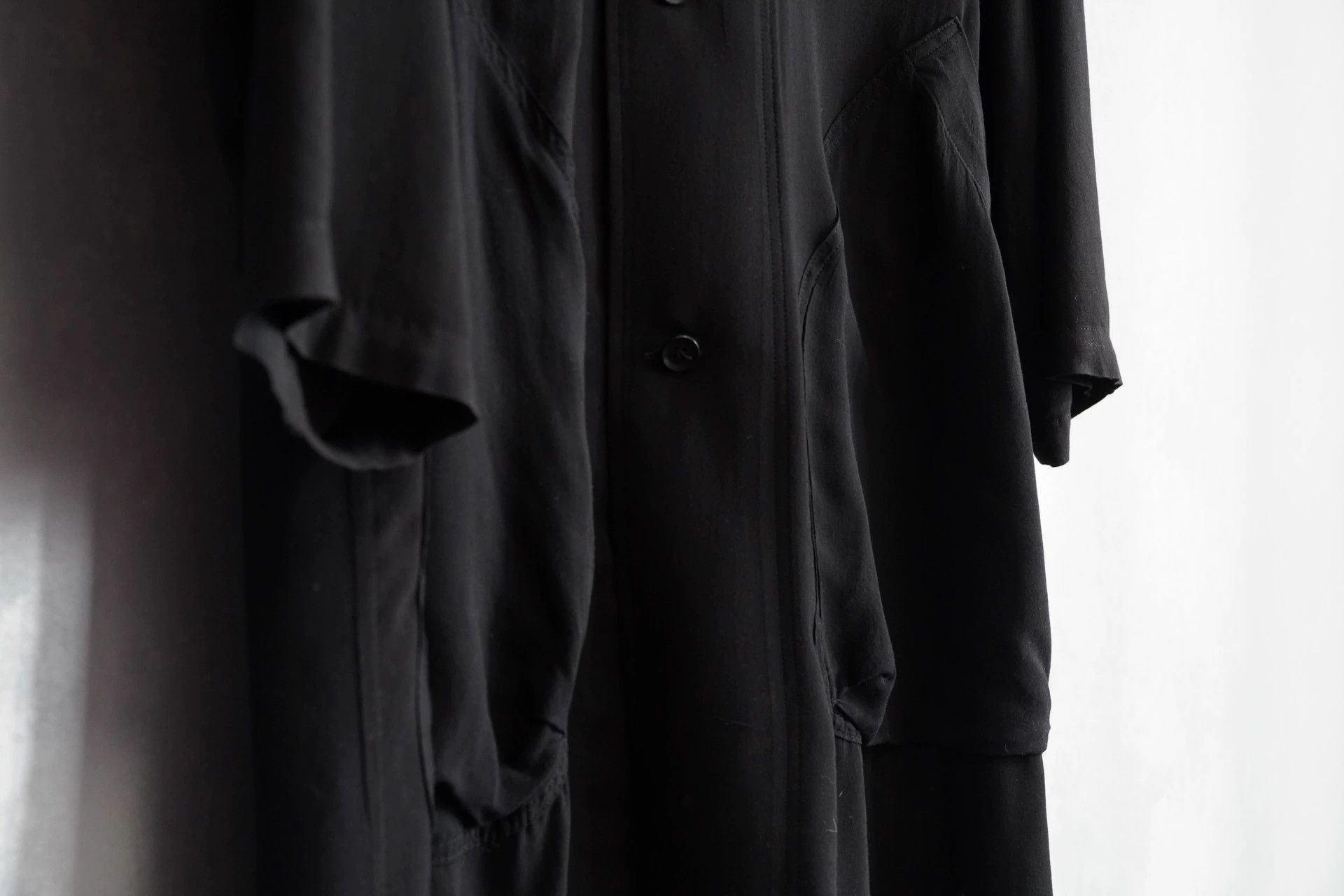 Yohji Yamamoto Yohji Yamamoto 13SS 3-Pocket Rayon Long Shirt Size 4 Size US XL / EU 56 / 4 - 4 Thumbnail