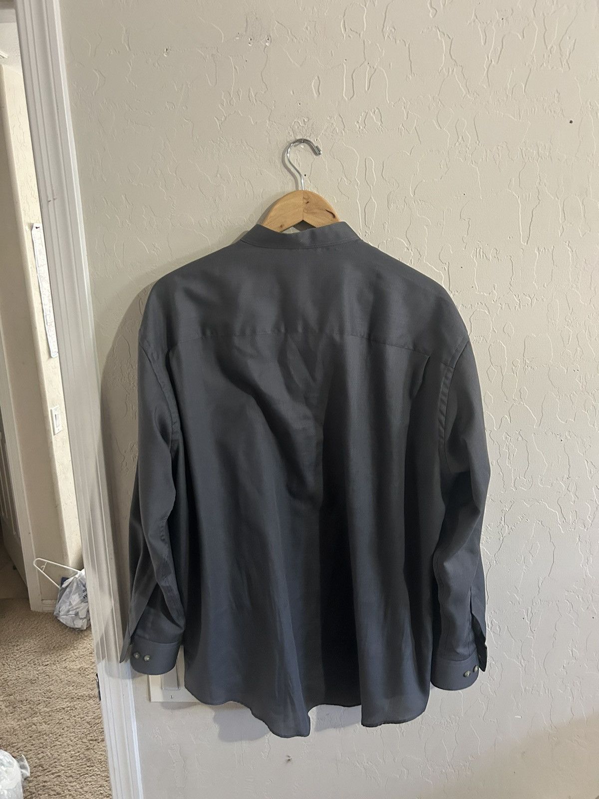 Vintage × Yves Saint Laurent Vintage Yves Saint Laurent Dress Shirt Size US L / EU 52-54 / 3 - 3 Thumbnail