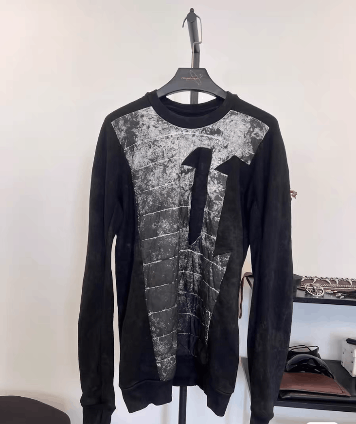 11 By Boris Bidjan Saberi 11by BBS Faded Patchwork Pullover K35 Size US L / EU 52-54 / 3 - 1 Thumbnail