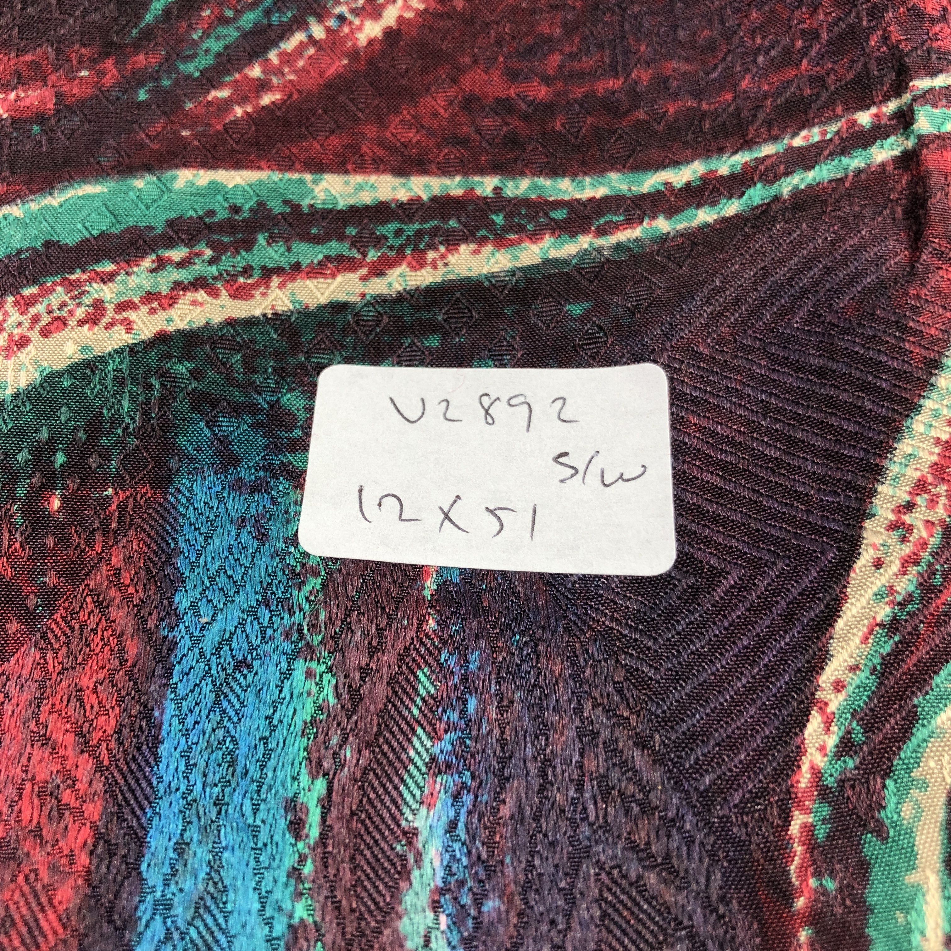 Japanese Brand Abstract Design Silk/Wool Scarf Muffler Neckwear V2892 Size ONE SIZE - 6 Thumbnail