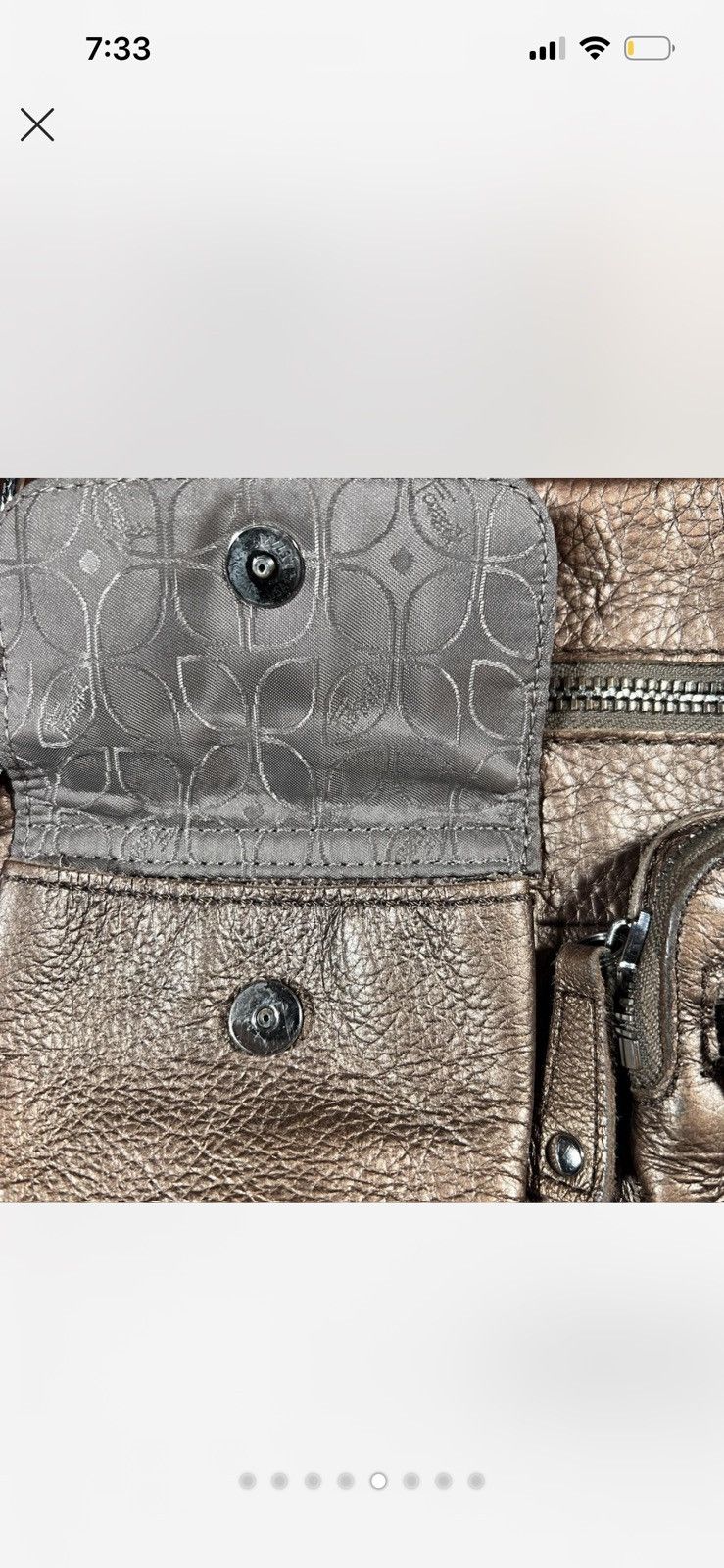 Fossil Vintage Fossil Metallic Gold Crossbody Bag Size ONE SIZE - 5 Thumbnail